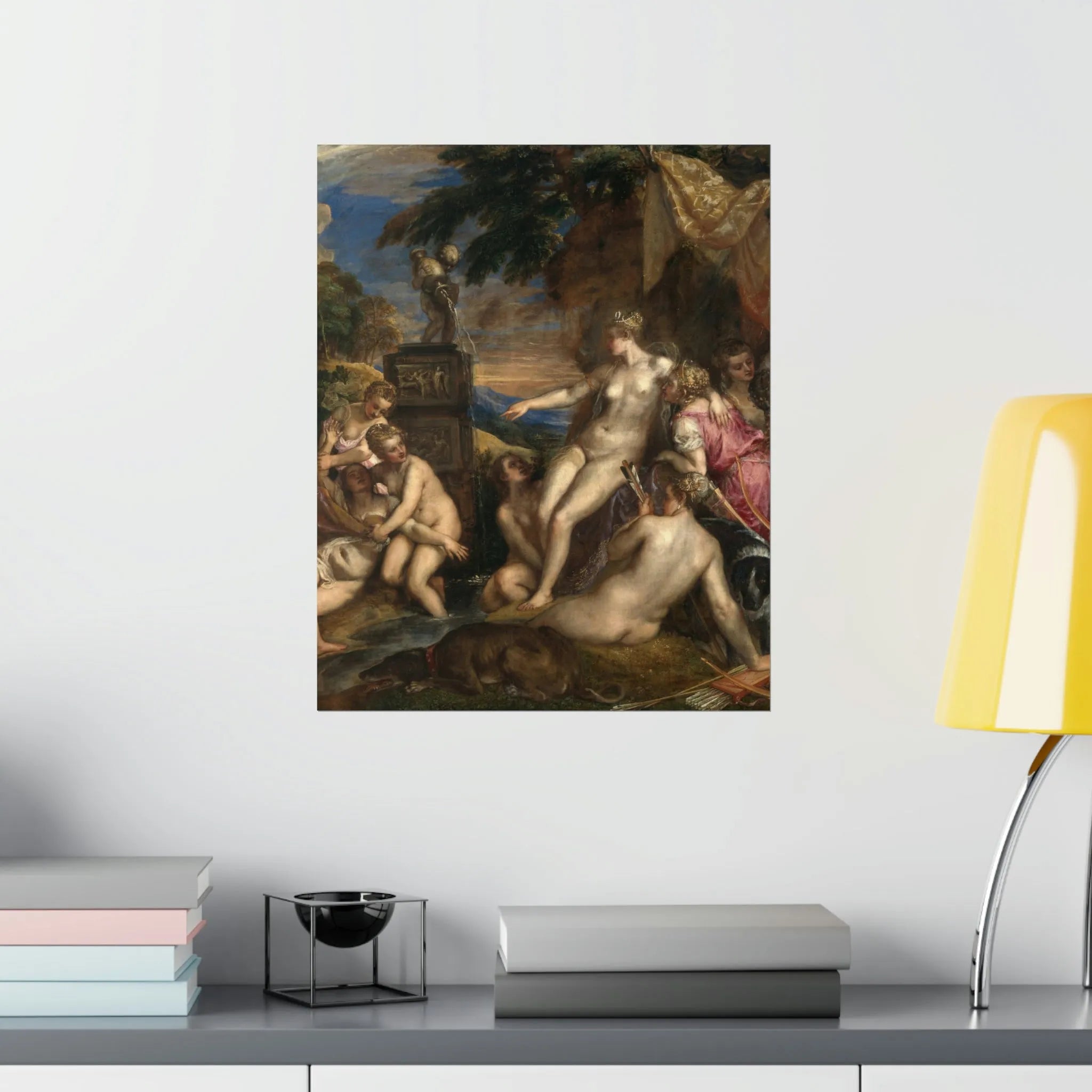 Diana and Callisto by Titian Art Premium Posters