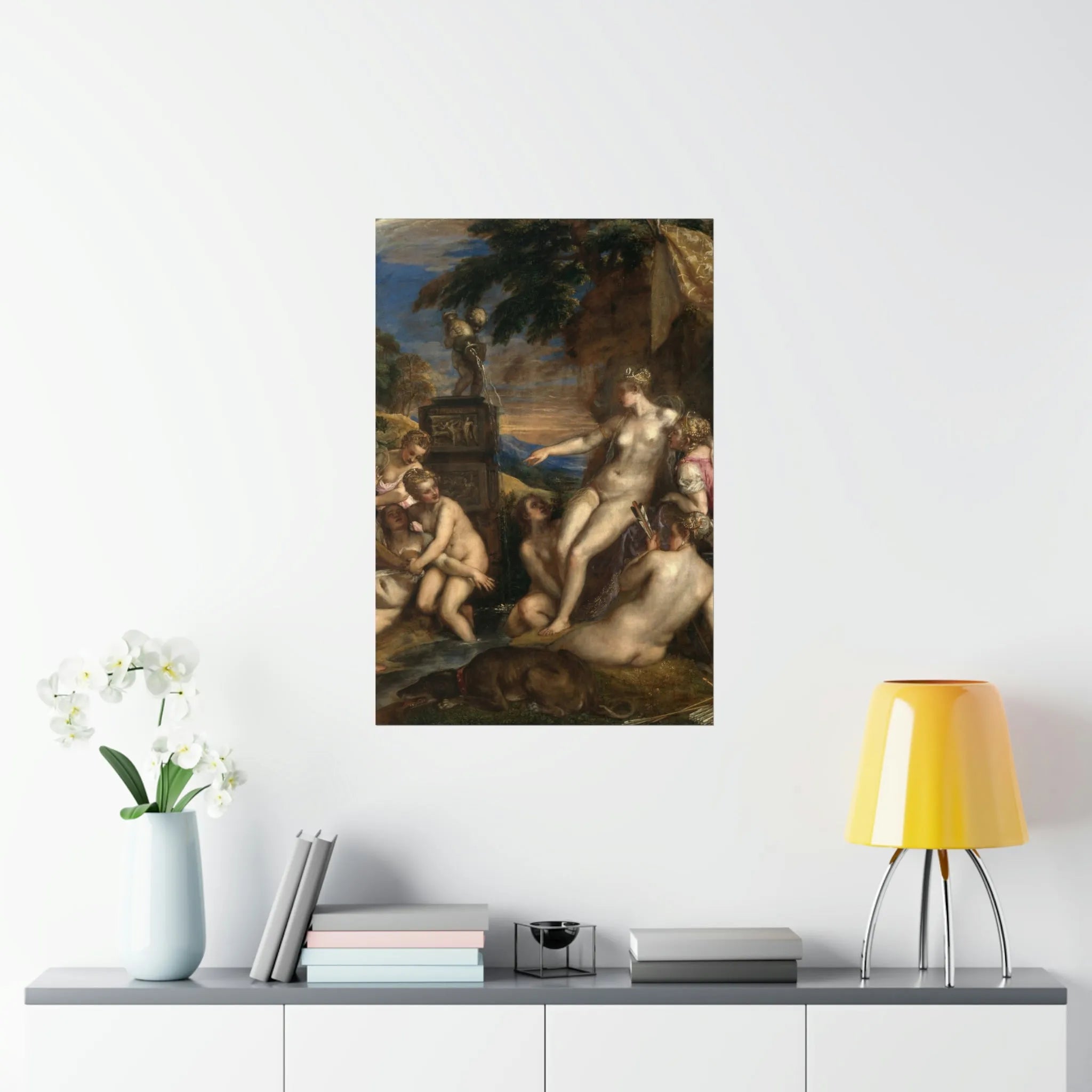 Diana and Callisto by Titian Art Premium Posters