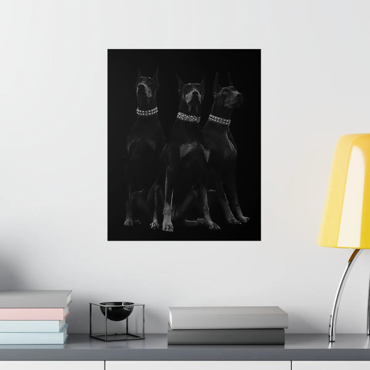 Dobermans Pinscher Gangster Dog Art Premium Posters