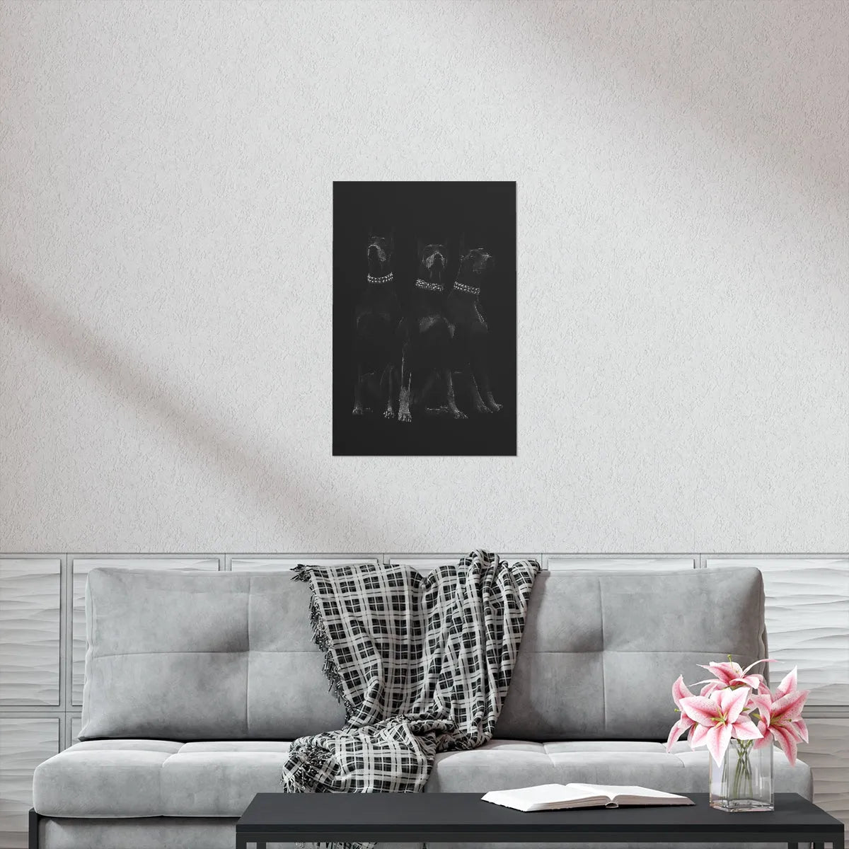 Dobermans Pinscher Gangster Dog Art Premium Posters