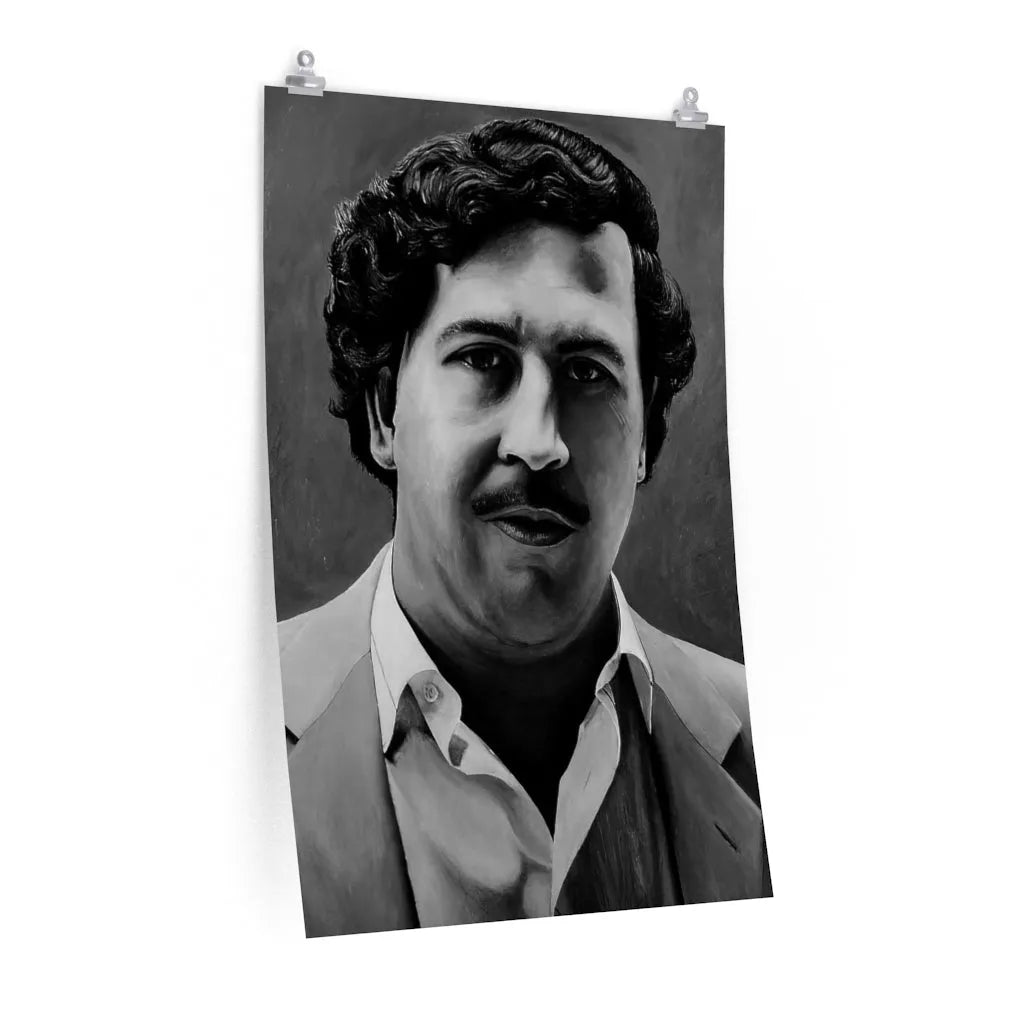 Don Pablo Escobar Painting Colombian Gentleman Premium Posters