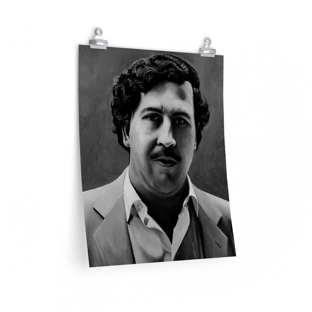 Don Pablo Escobar Painting Colombian Gentleman Premium Posters