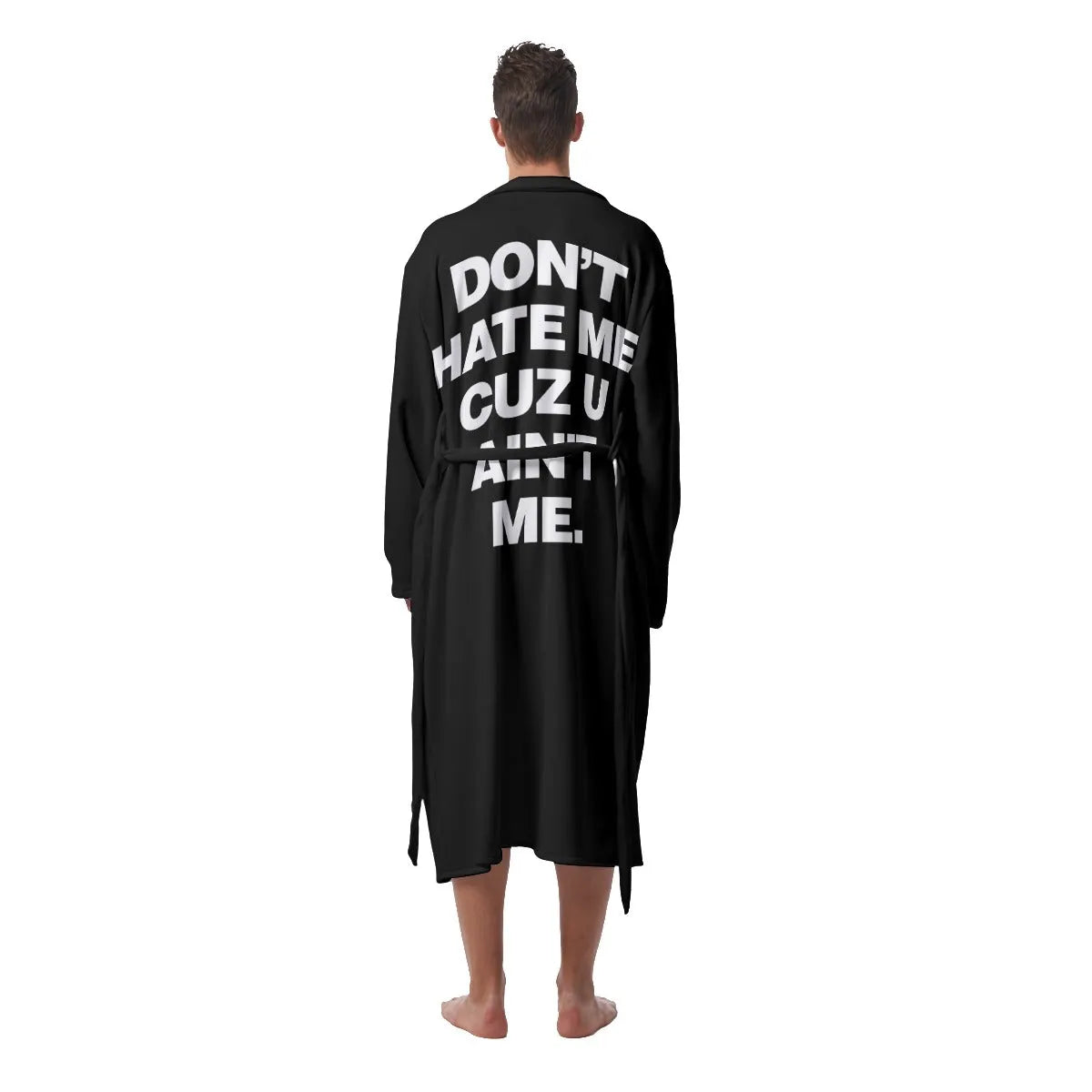 Dont Hate Me Cuz U Aint Me Heavy Fleece Robe