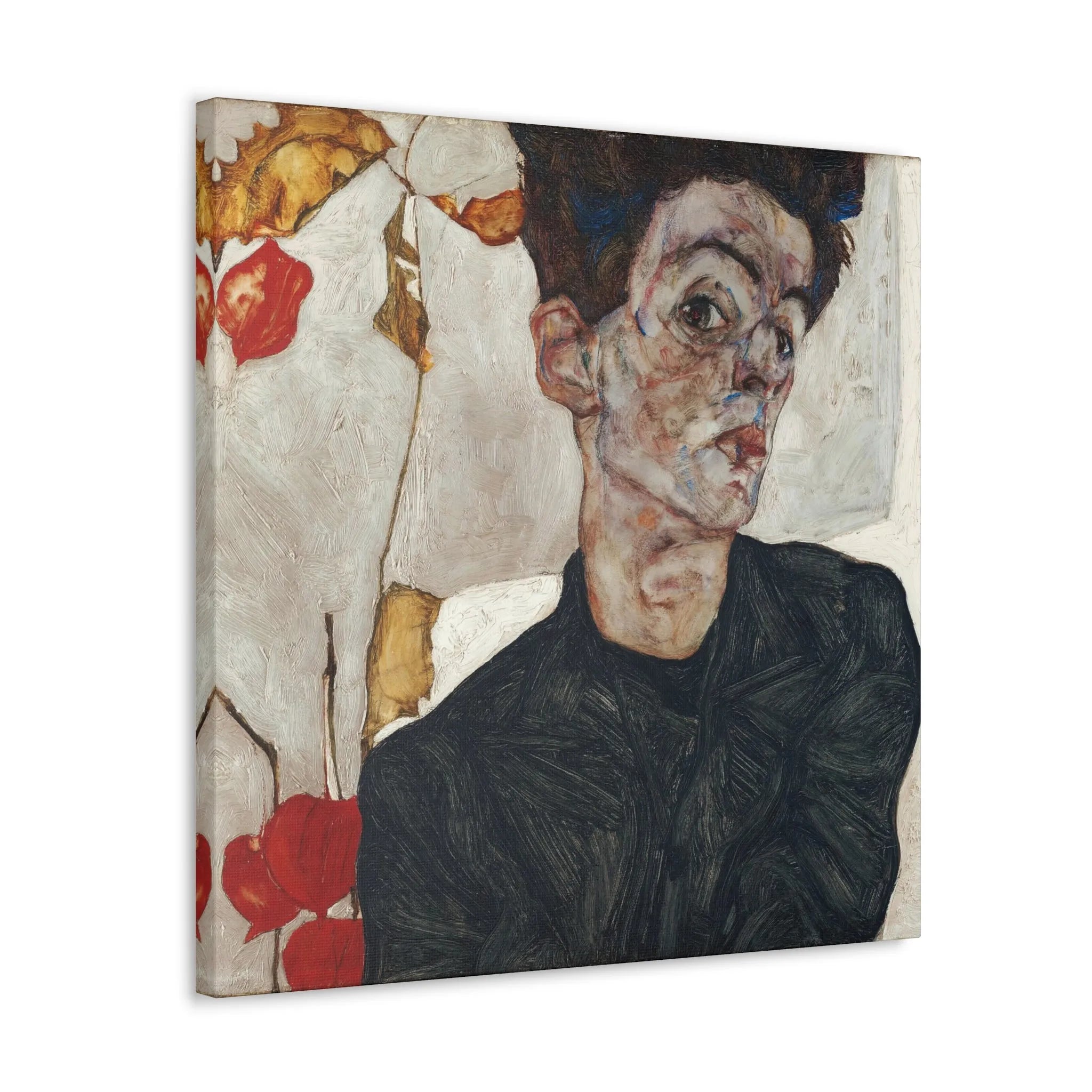 Egon Schiele’s Self-Portrait Canvas Wraps - Timeless Artistry