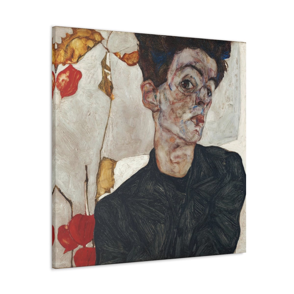 Egon Schiele’s Self-Portrait Canvas Wraps - Timeless Artistry