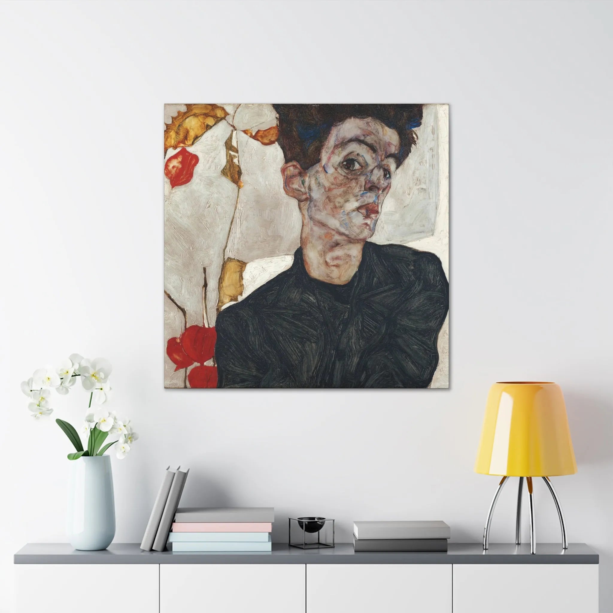 Egon Schiele’s Self-Portrait Canvas Wraps - Timeless Artistry