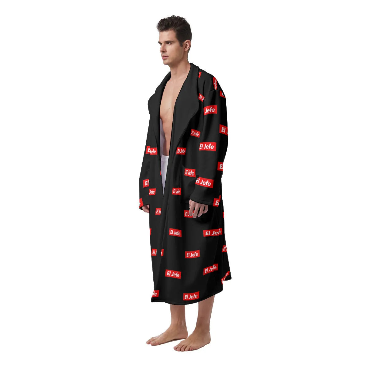 El Jefe as Boss of all Bosses Gangster Heavy Fleece Robe