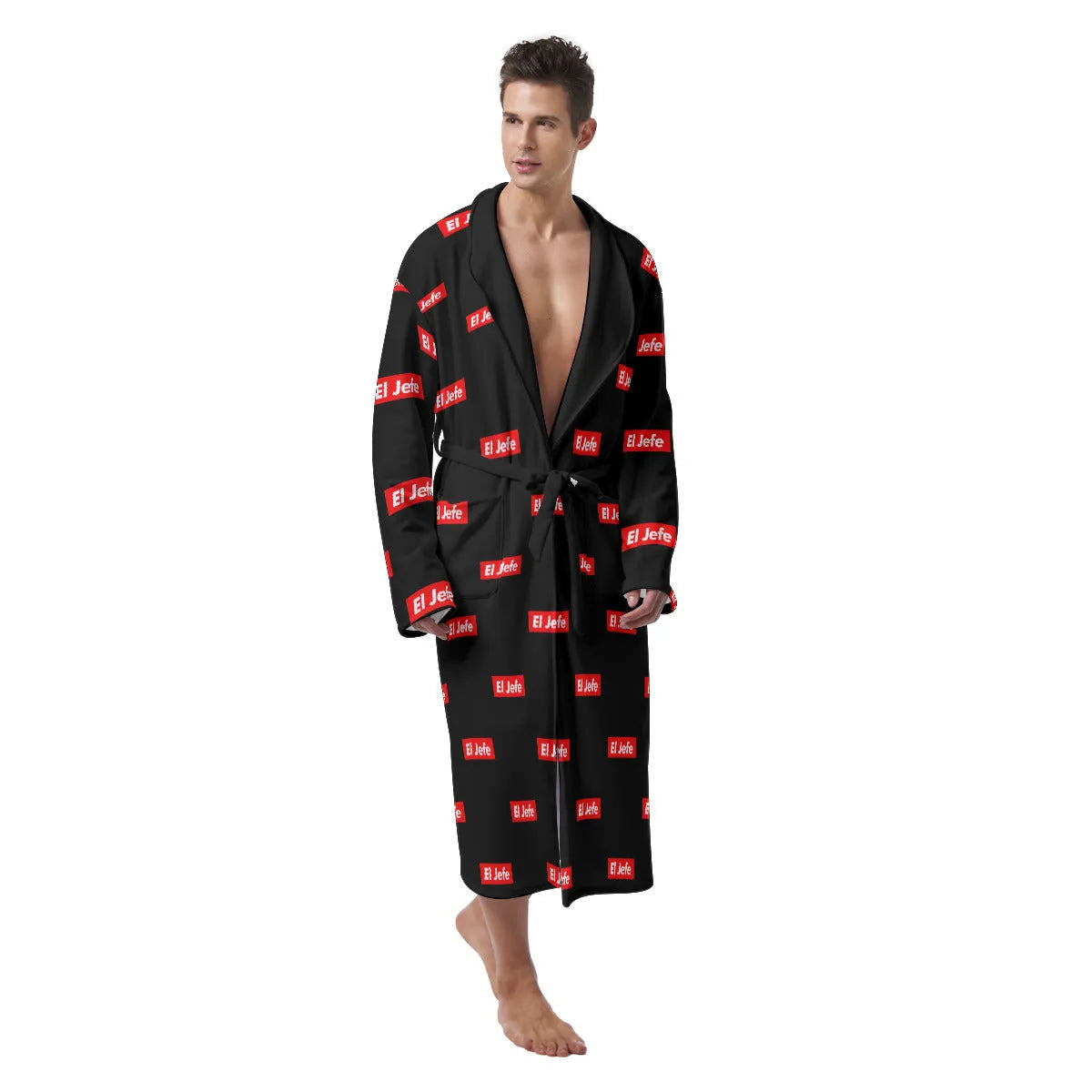 El Jefe as Boss of all Bosses Gangster Heavy Fleece Robe