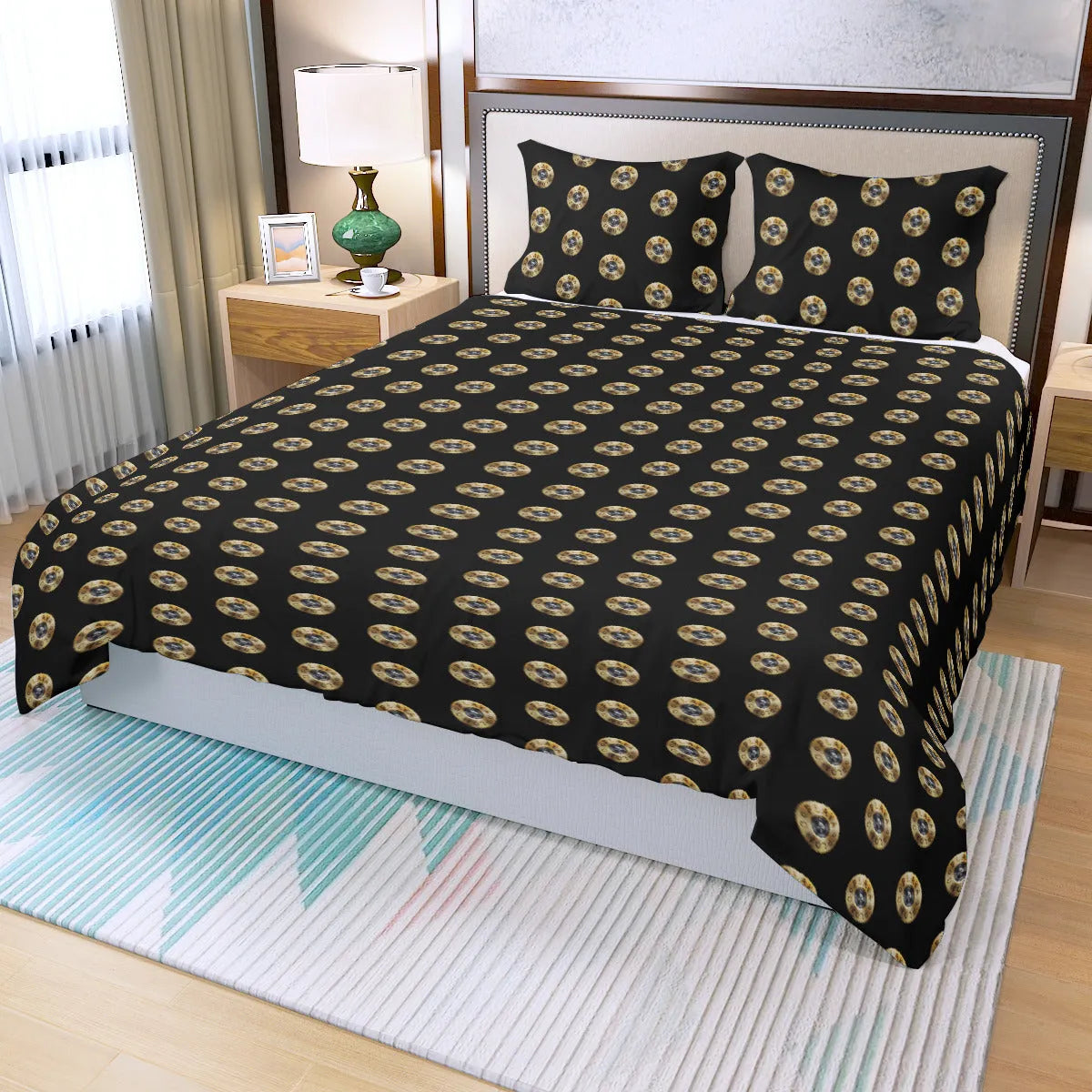 El Jefe Pablo Plata o Plomo Colombian Boss Three Piece Duvet Cover Set