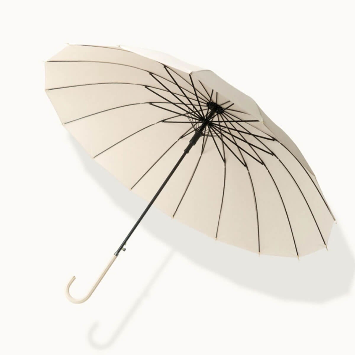 Elegant Premium Leather Handle Lady Umbrella