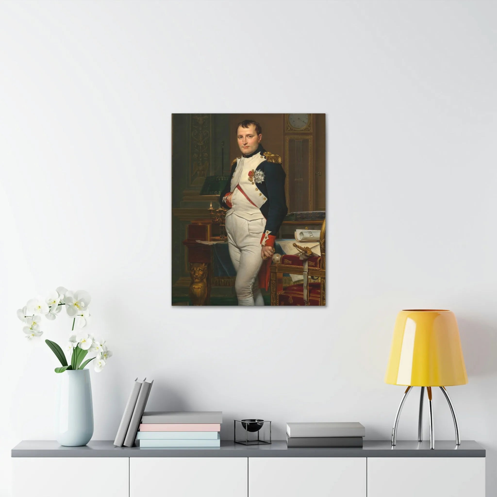 Emperor Napoleon in His Study at the Tuileries Canvas Gallery Wraps