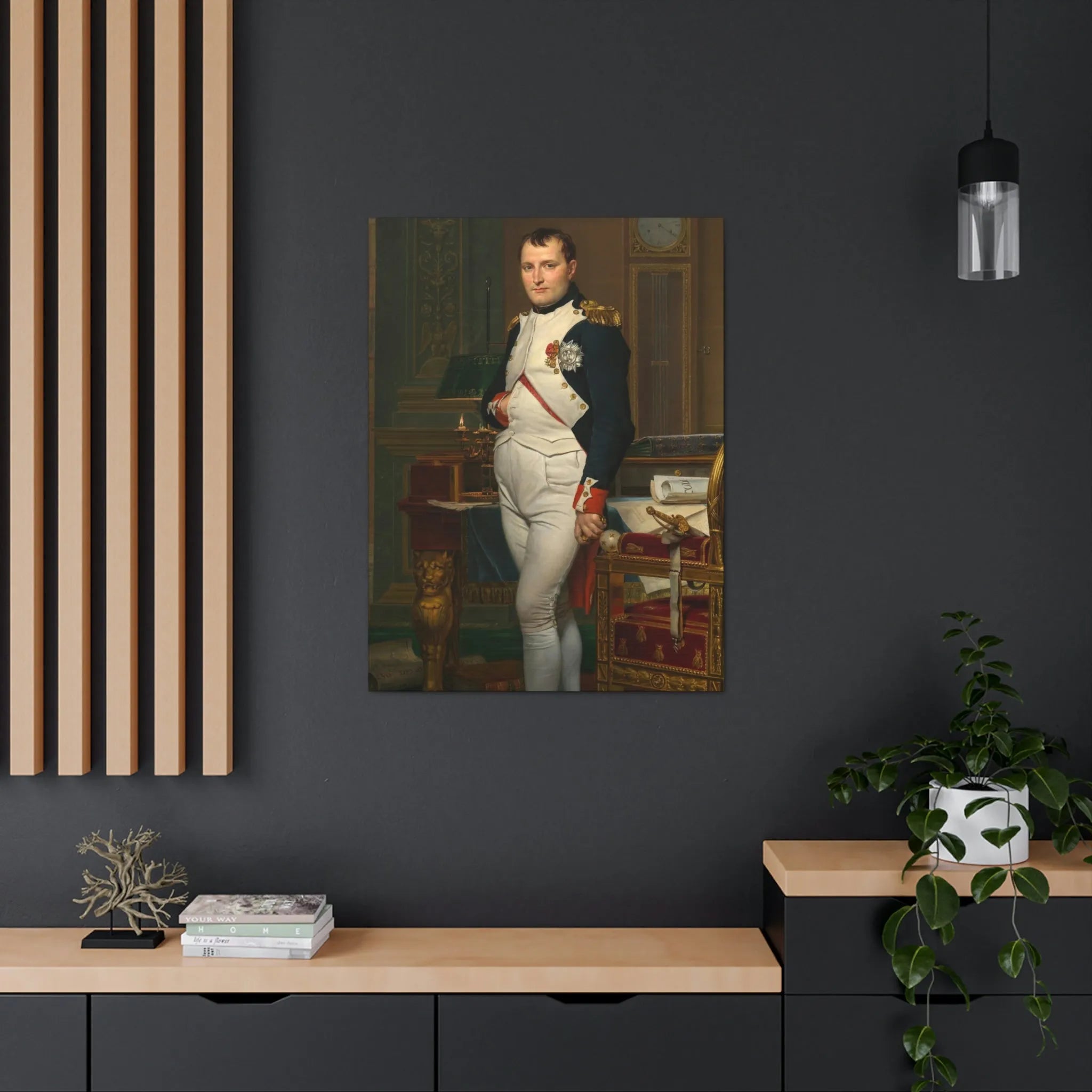 Emperor Napoleon in His Study at the Tuileries Canvas Gallery Wraps