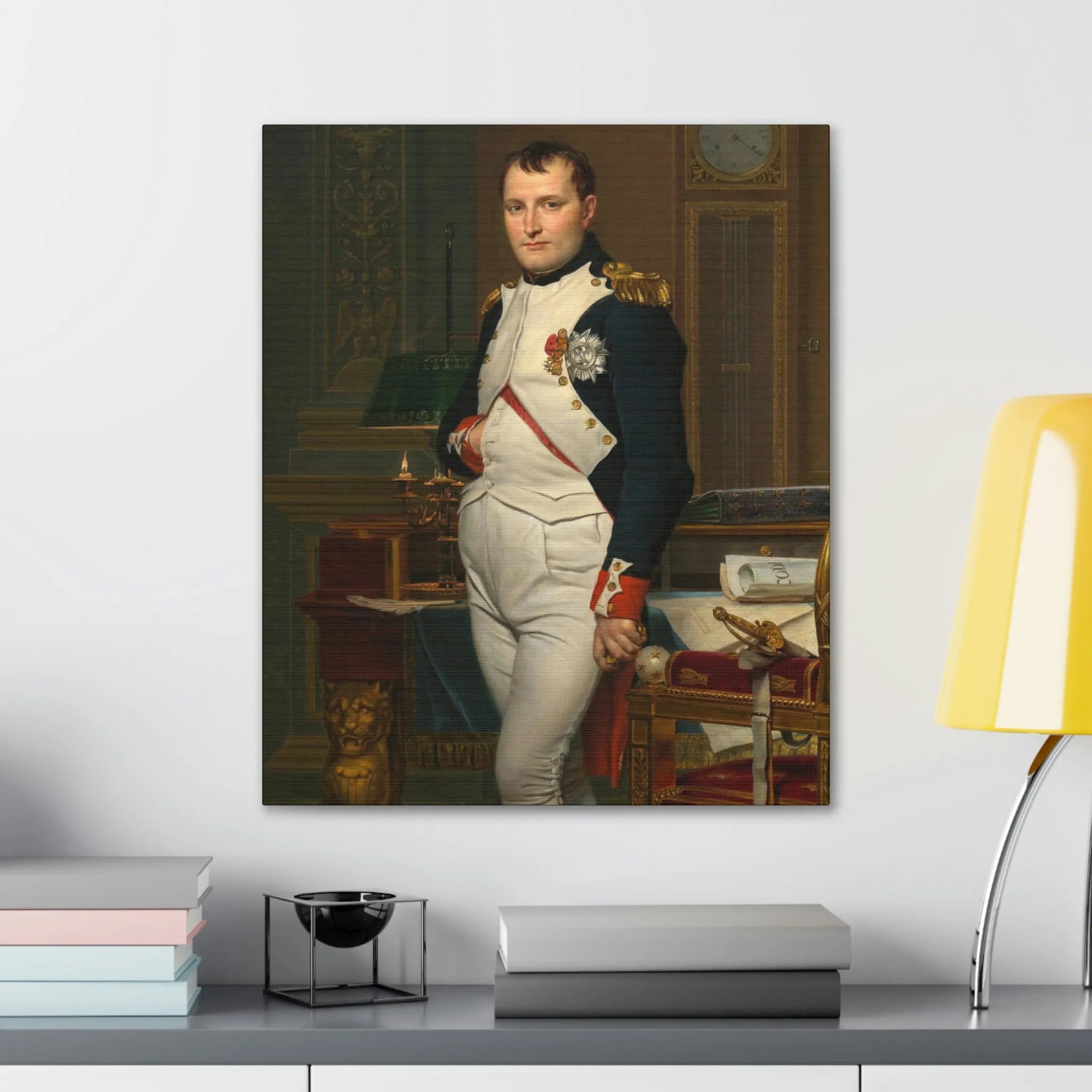 Emperor Napoleon in His Study at the Tuileries Canvas Gallery Wraps