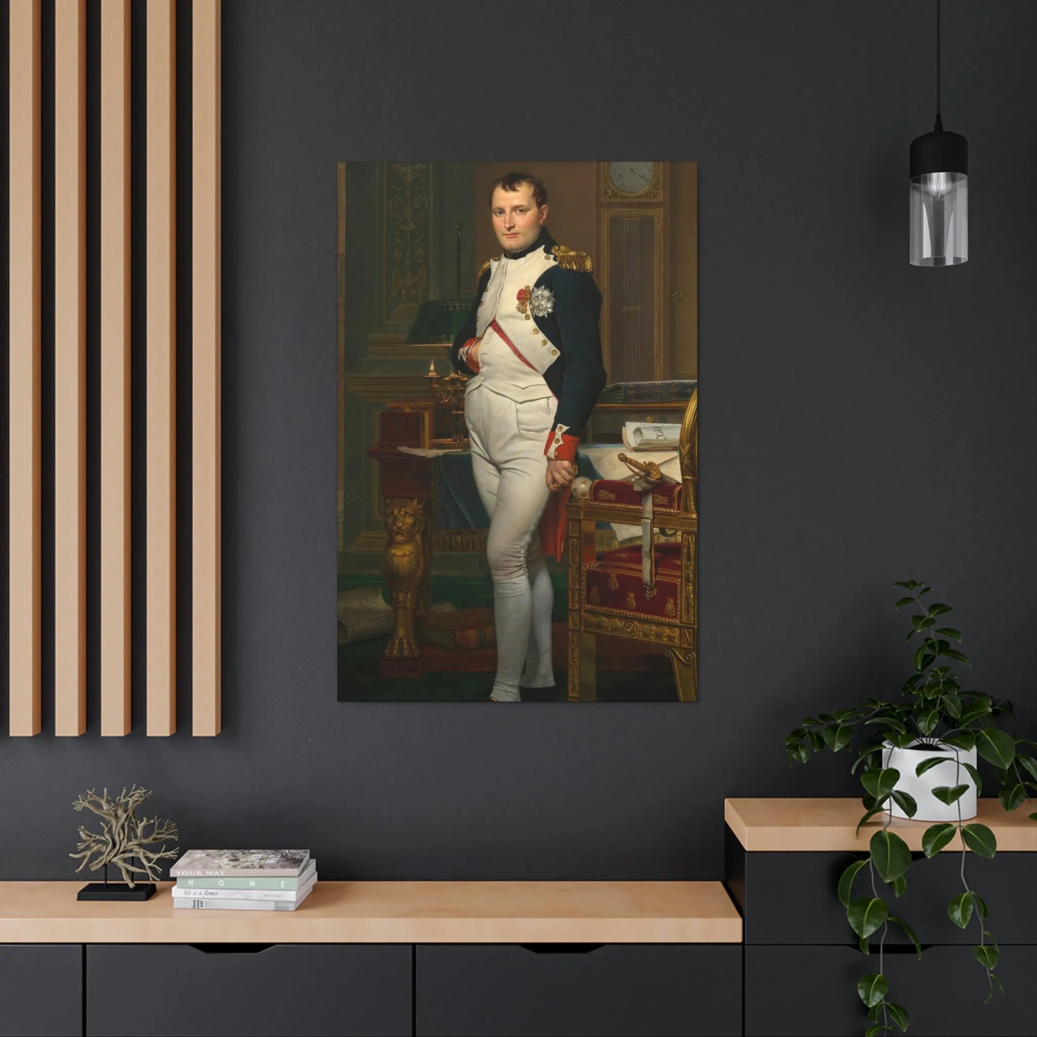 Emperor Napoleon in His Study at the Tuileries Canvas Gallery Wraps