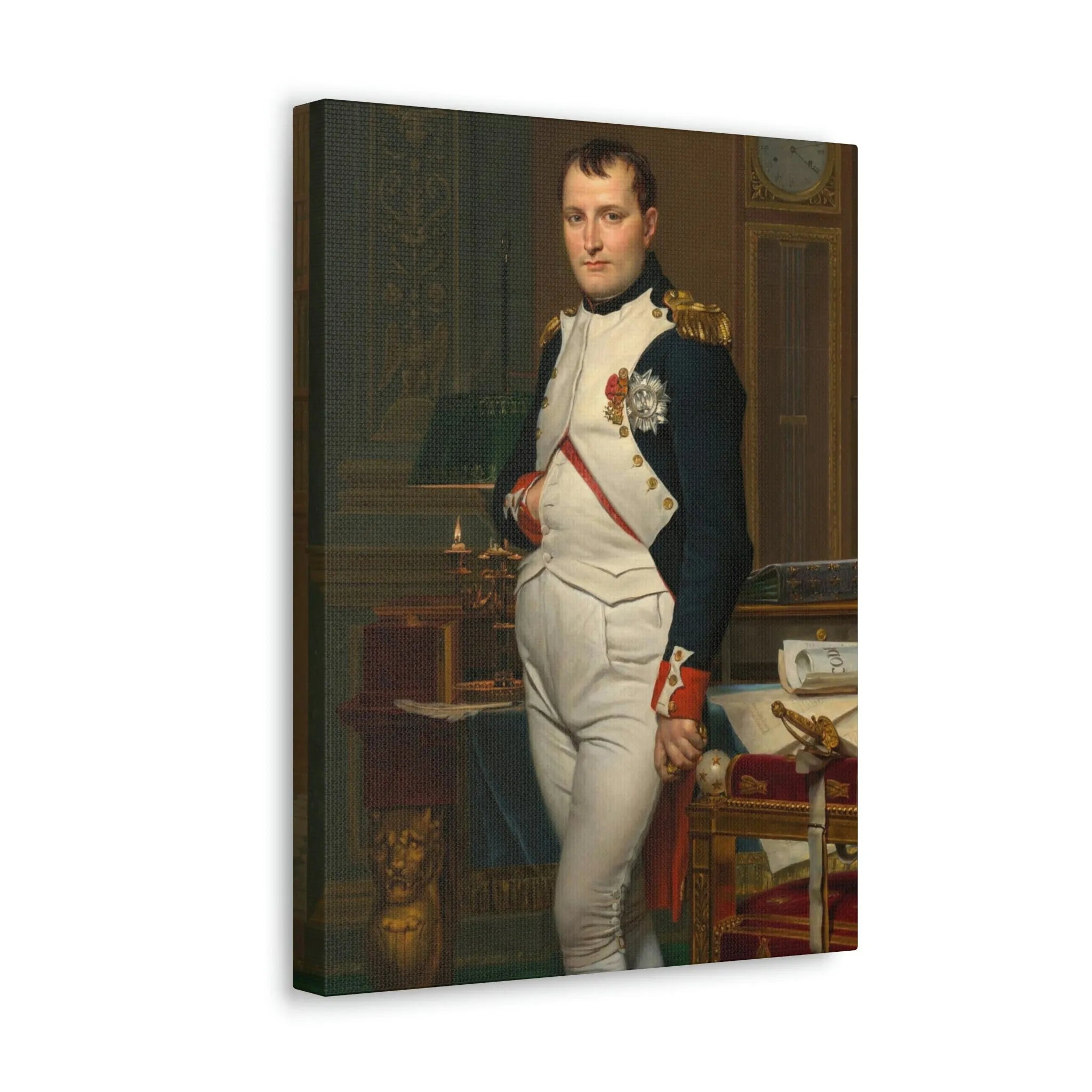 Emperor Napoleon in His Study at the Tuileries Canvas Gallery Wraps