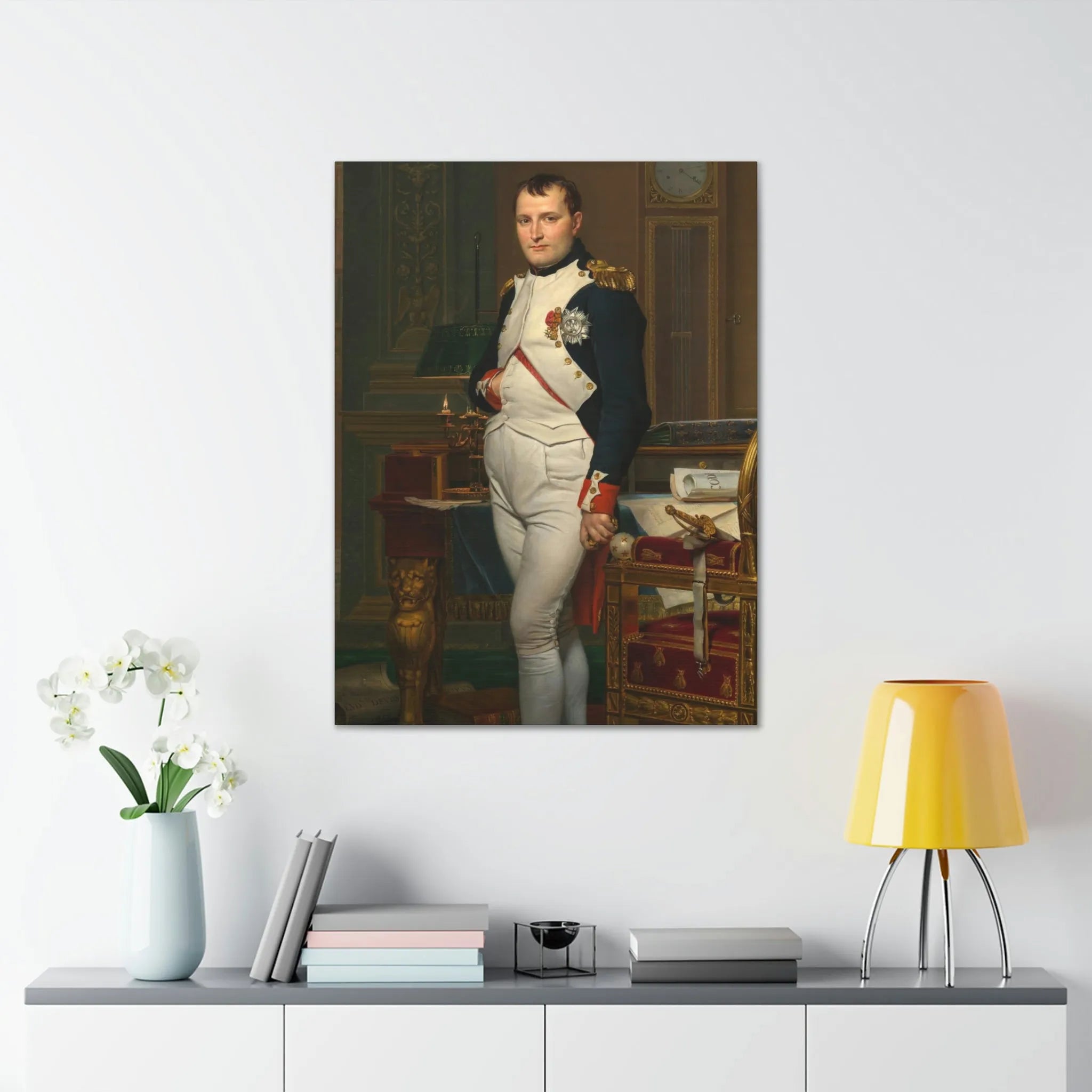 Emperor Napoleon in His Study at the Tuileries Canvas Gallery Wraps