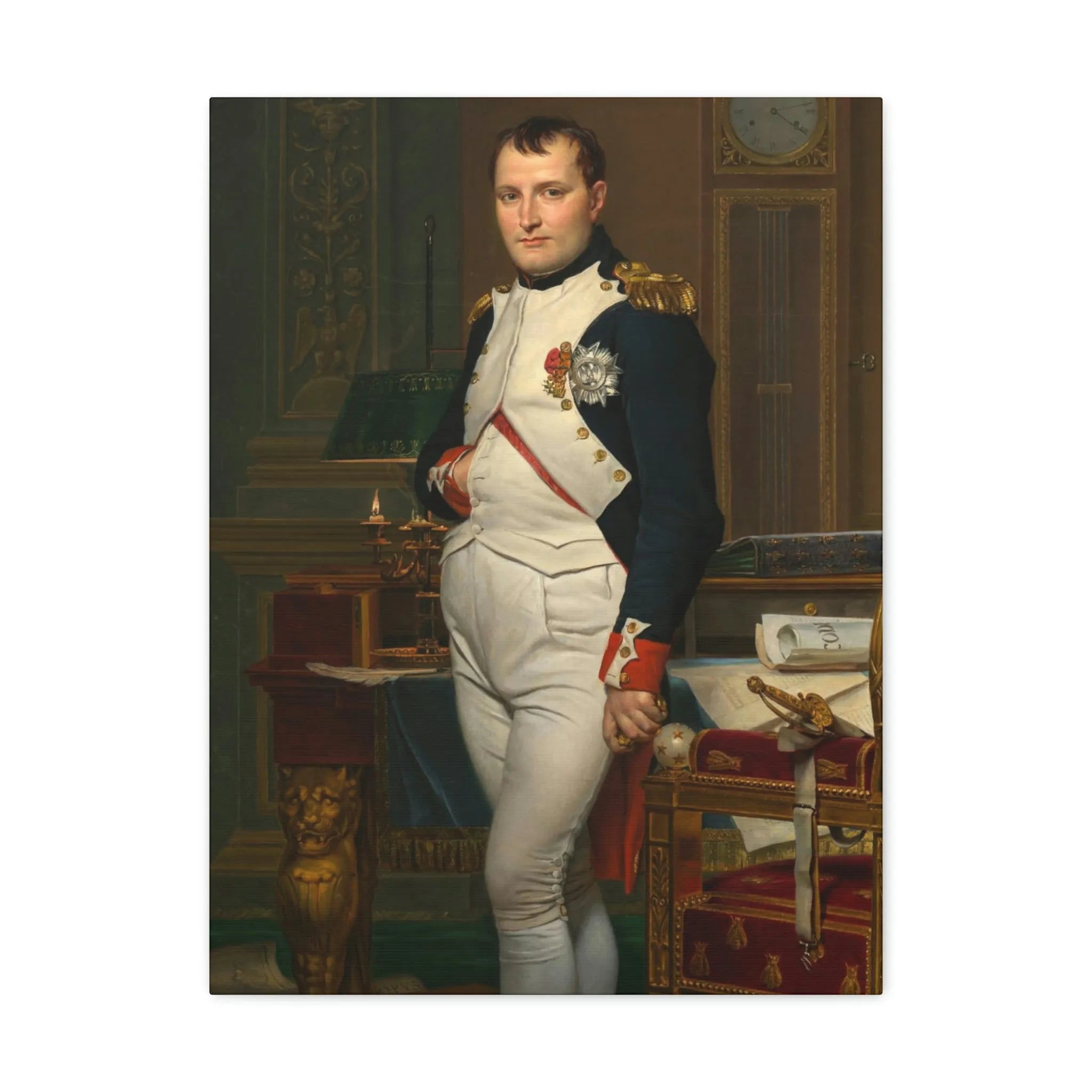 Emperor Napoleon in His Study at the Tuileries Canvas Gallery Wraps