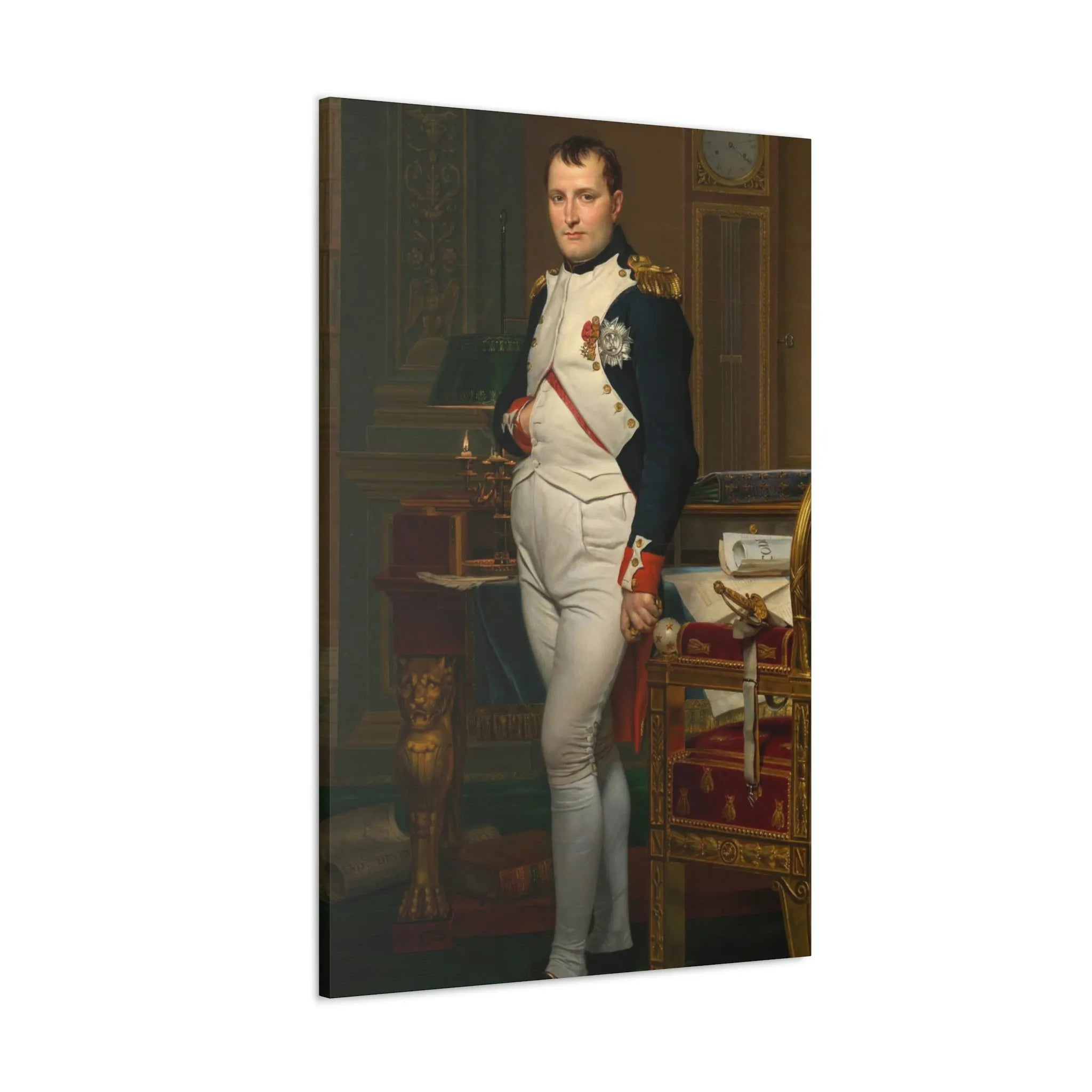 Emperor Napoleon in His Study at the Tuileries Canvas Gallery Wraps