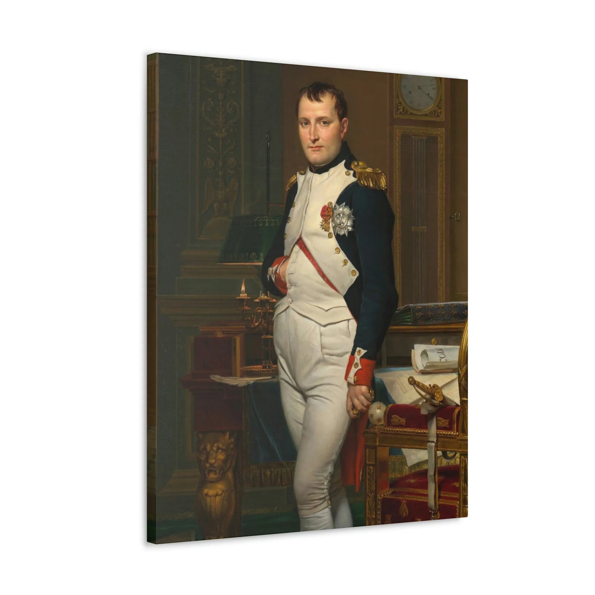 Emperor Napoleon in His Study at the Tuileries Canvas Gallery Wraps