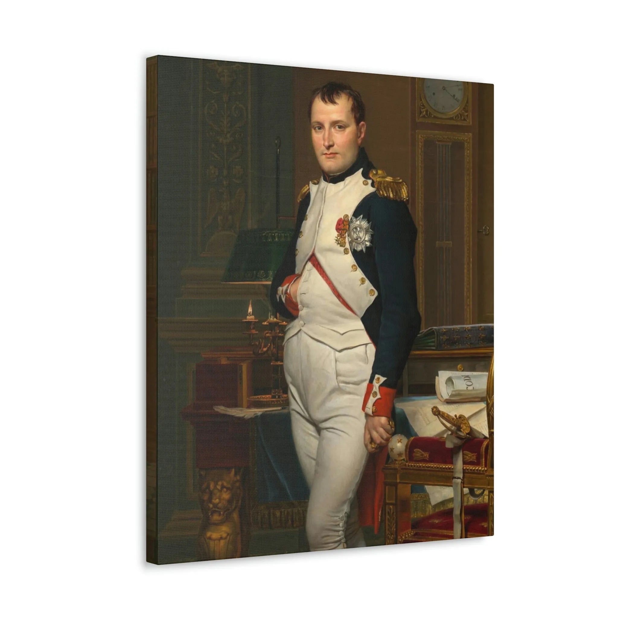 Emperor Napoleon in His Study at the Tuileries Canvas Gallery Wraps