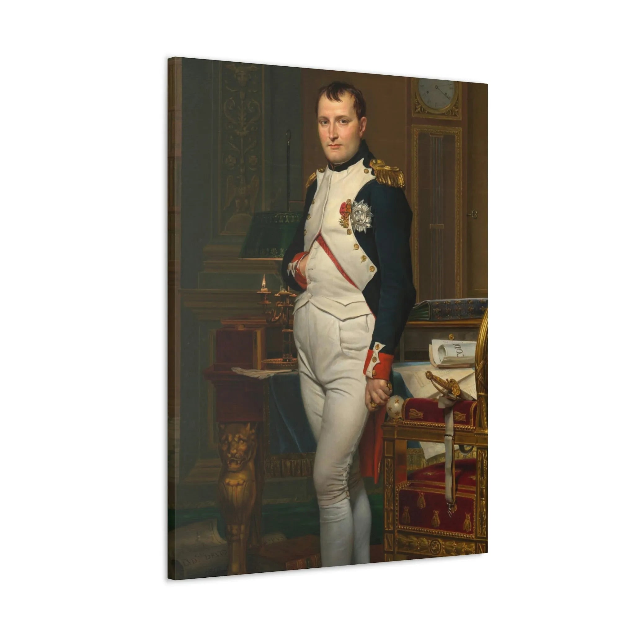 Emperor Napoleon in His Study at the Tuileries Canvas Gallery Wraps