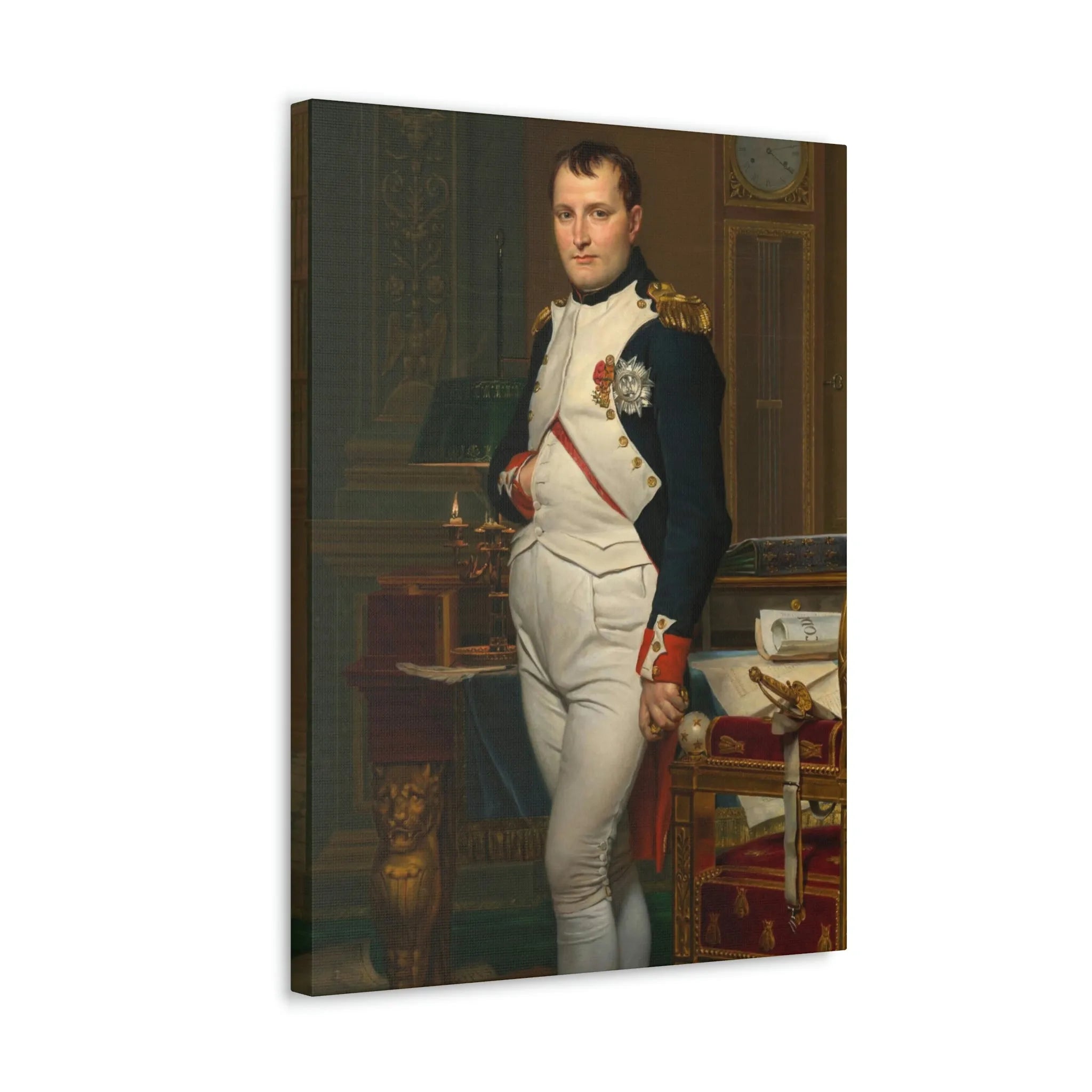 Emperor Napoleon in His Study at the Tuileries Canvas Gallery Wraps