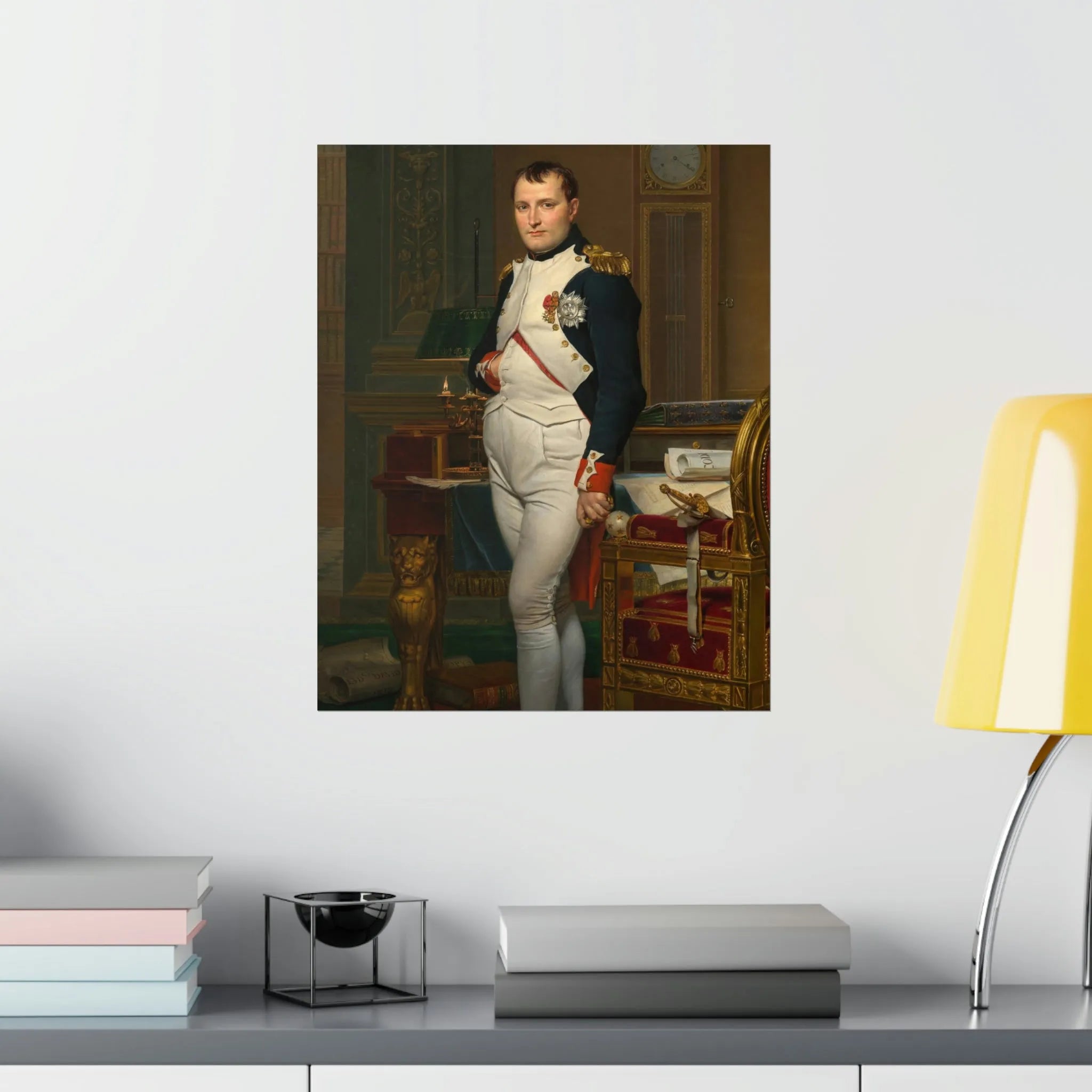 Emperor Napoleon in His Study at the Tuileries Premium Posters