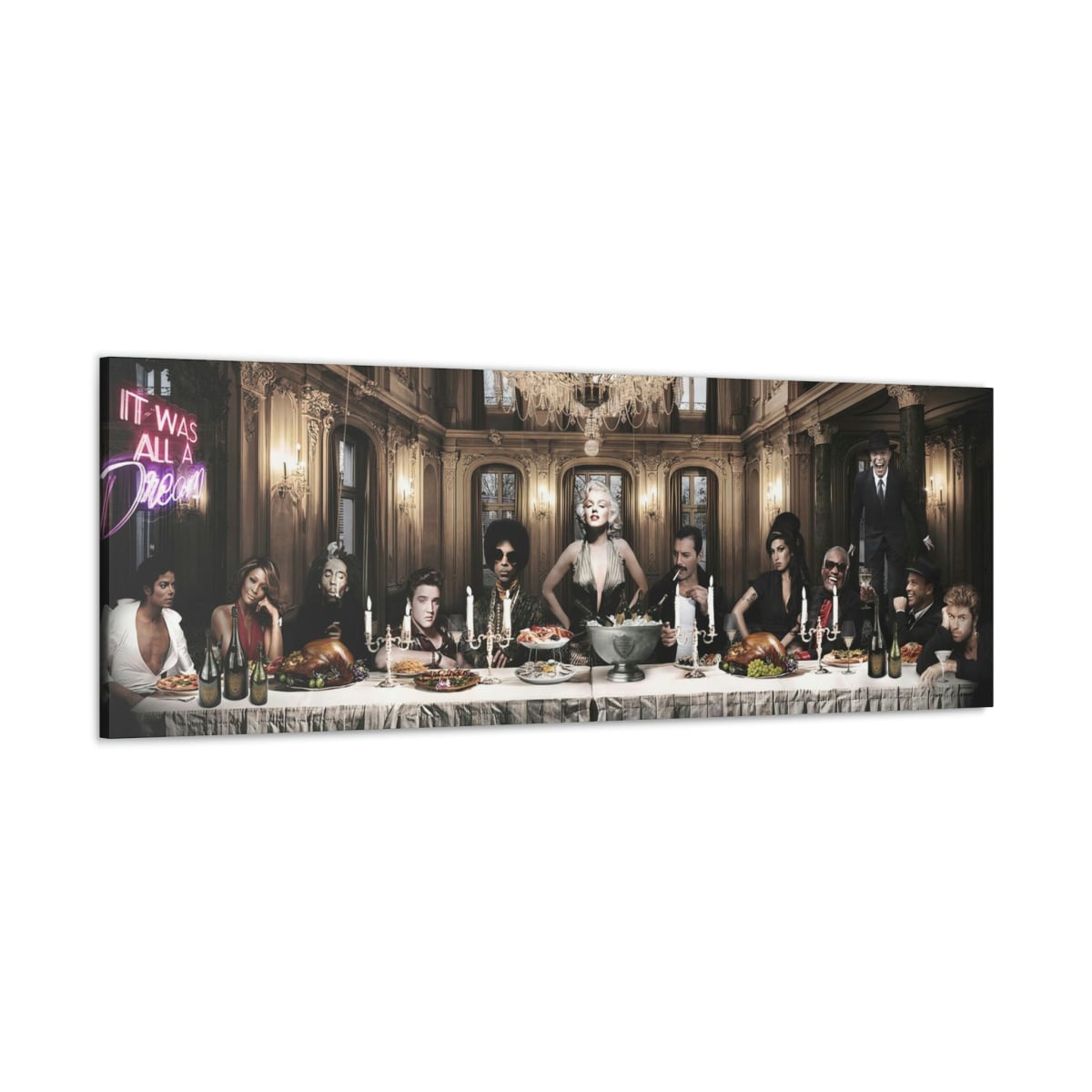 Famous Celebrities The Last Supper Canvas Gallery Wraps
