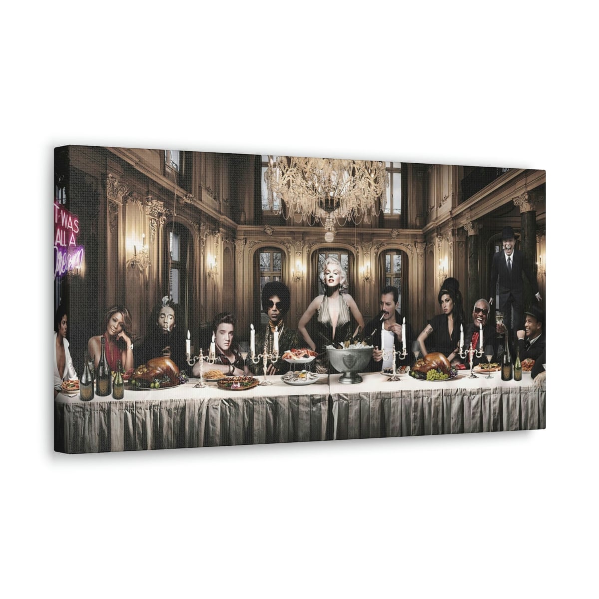 Famous Celebrities The Last Supper Canvas Gallery Wraps