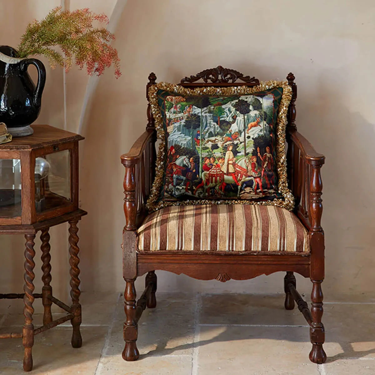 Florence Cushion Covers Oil Painting Pattern Magnificent Luxury Retro Pillow Case