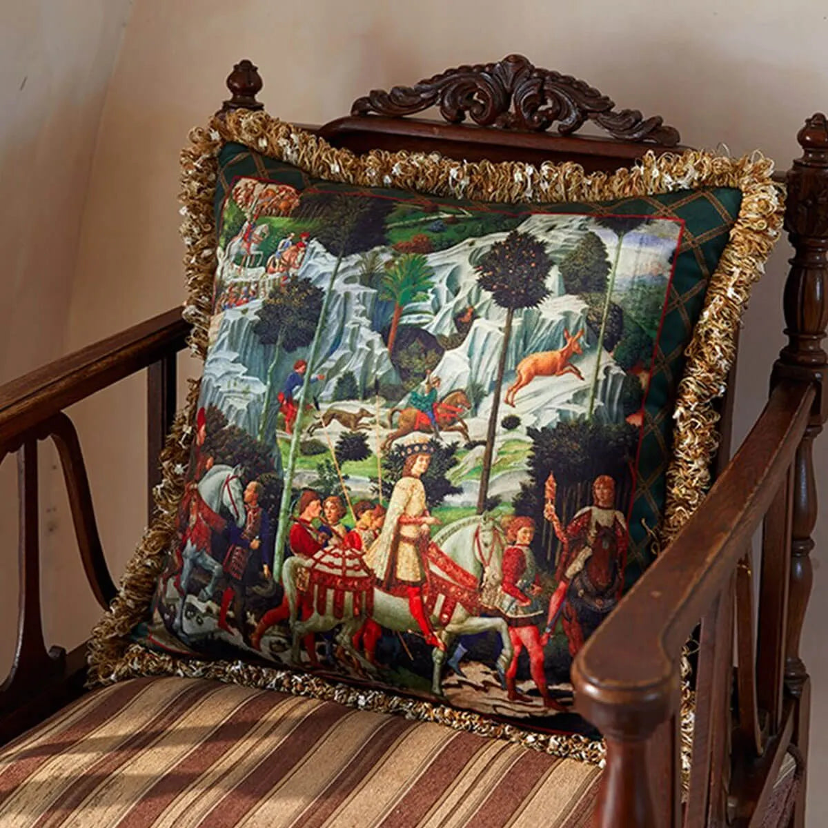 Florence Cushion Covers Oil Painting Pattern Magnificent Luxury Retro Pillow Case