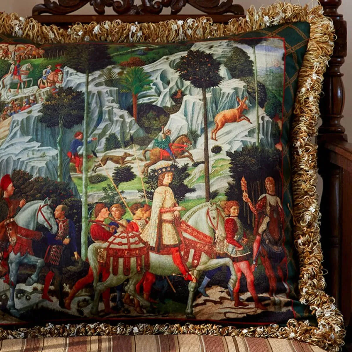 Florence Cushion Covers Oil Painting Pattern Magnificent Luxury Retro Pillow Case