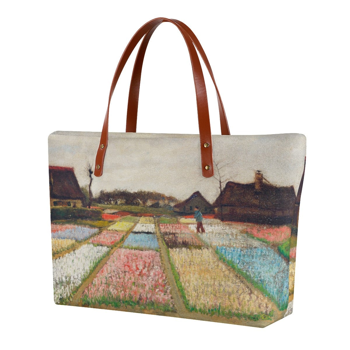 Flower Beds in Holland by Vincent Van Gogh Tote Bag