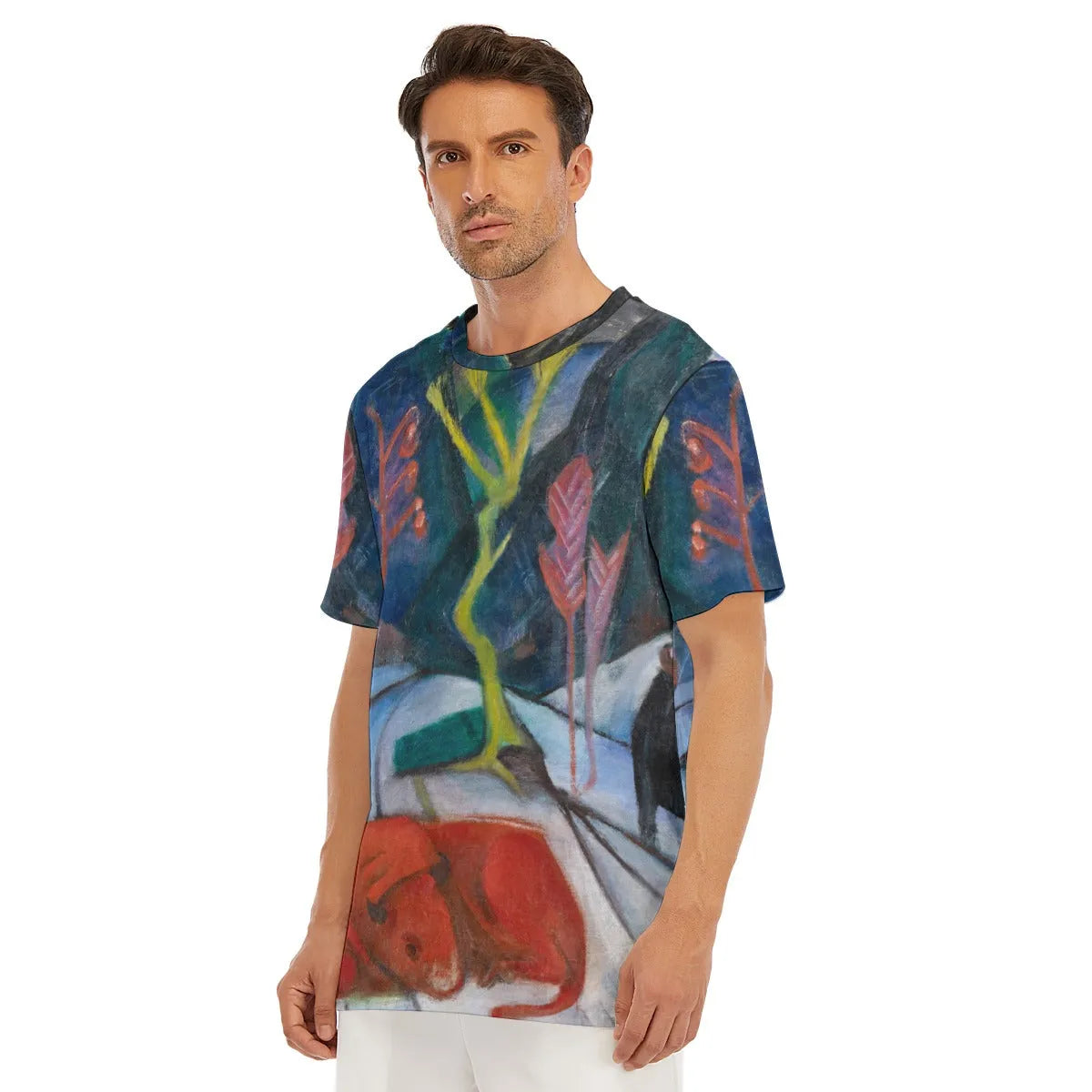 Franz Marc’s Bison in Winter T-Shirt - Unique Artistic Tee