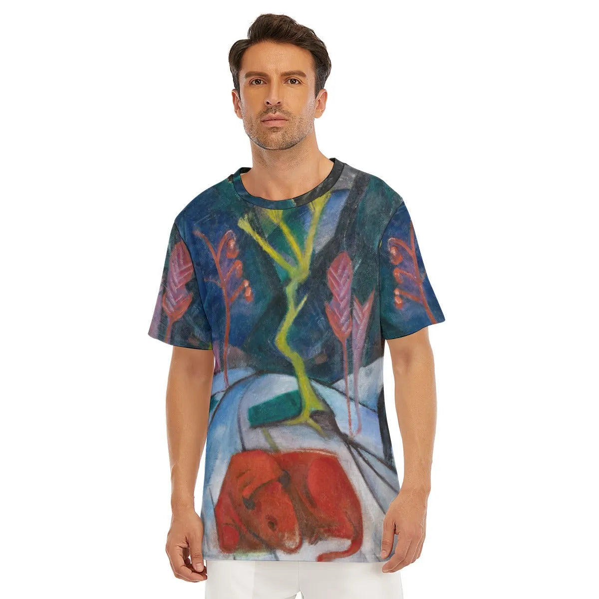 Franz Marc’s Bison in Winter T-Shirt - Unique Artistic Tee