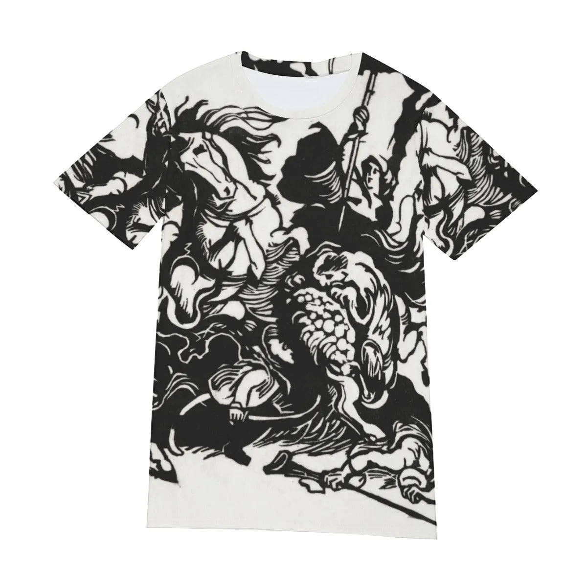 Franz Marc’s Lion Hunt T-Shirt - Famous Artwork Tee