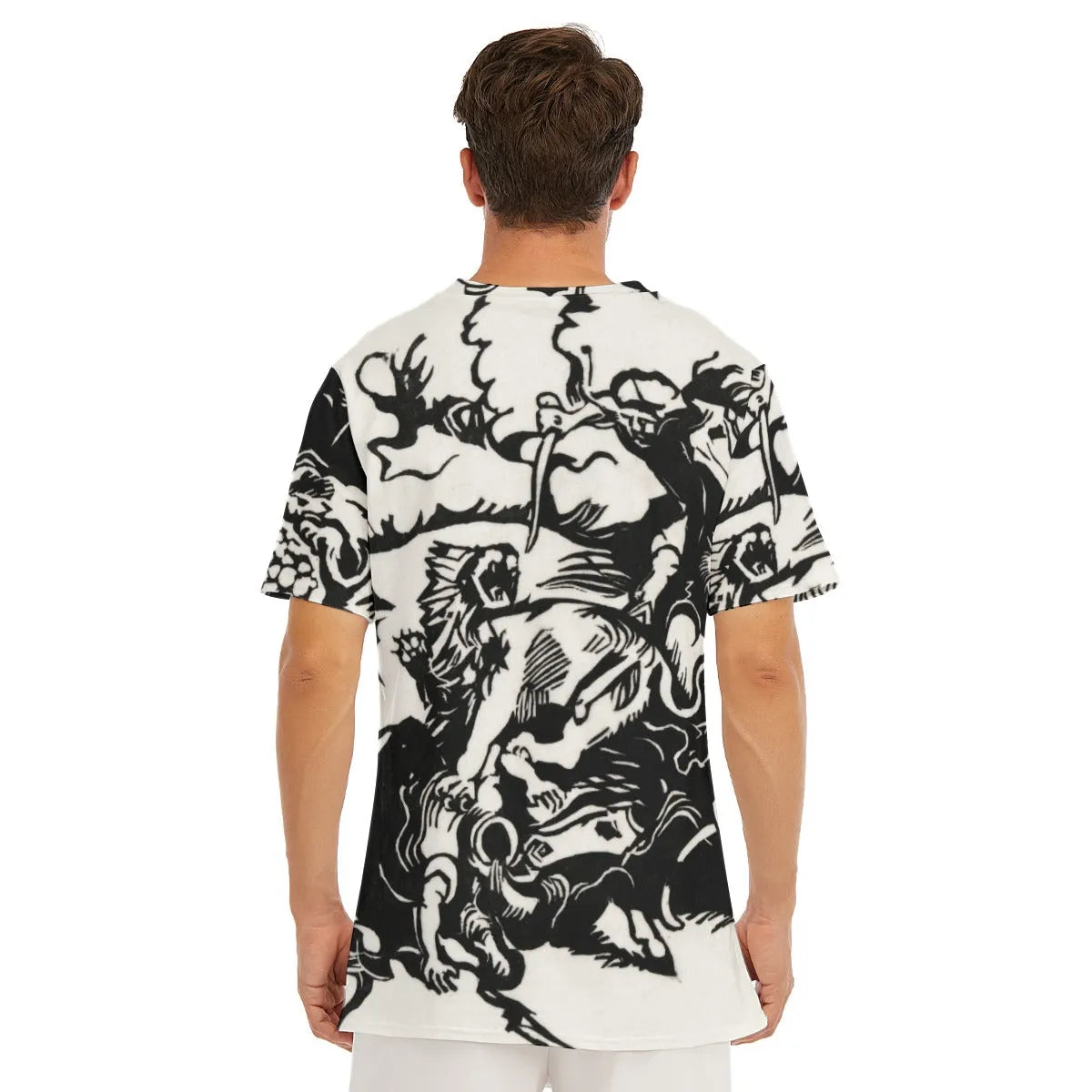 Franz Marc’s Lion Hunt T-Shirt - Famous Artwork Tee