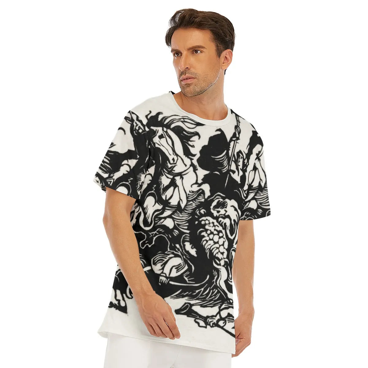 Franz Marc’s Lion Hunt T-Shirt - Famous Artwork Tee