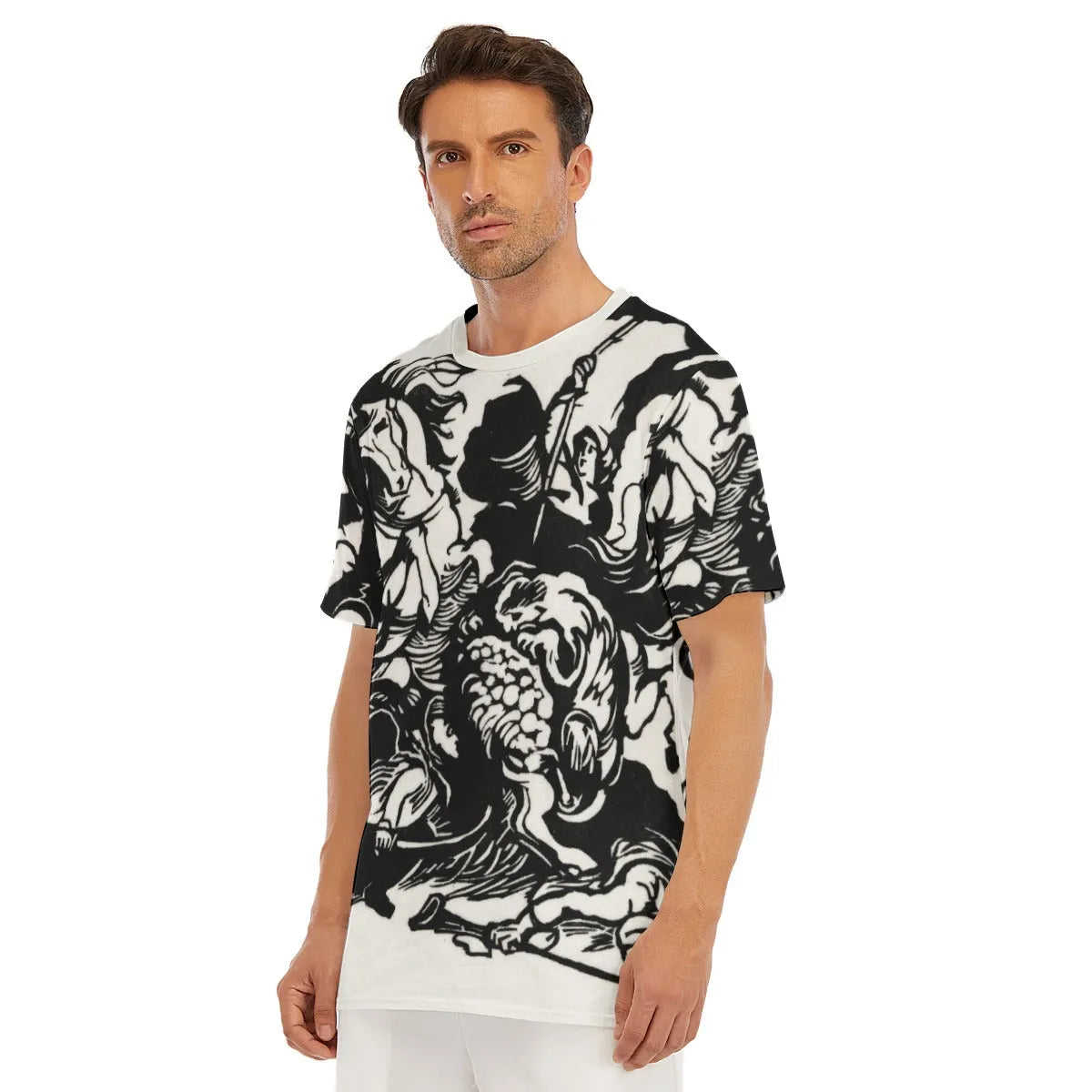 Franz Marc’s Lion Hunt T-Shirt - Famous Artwork Tee