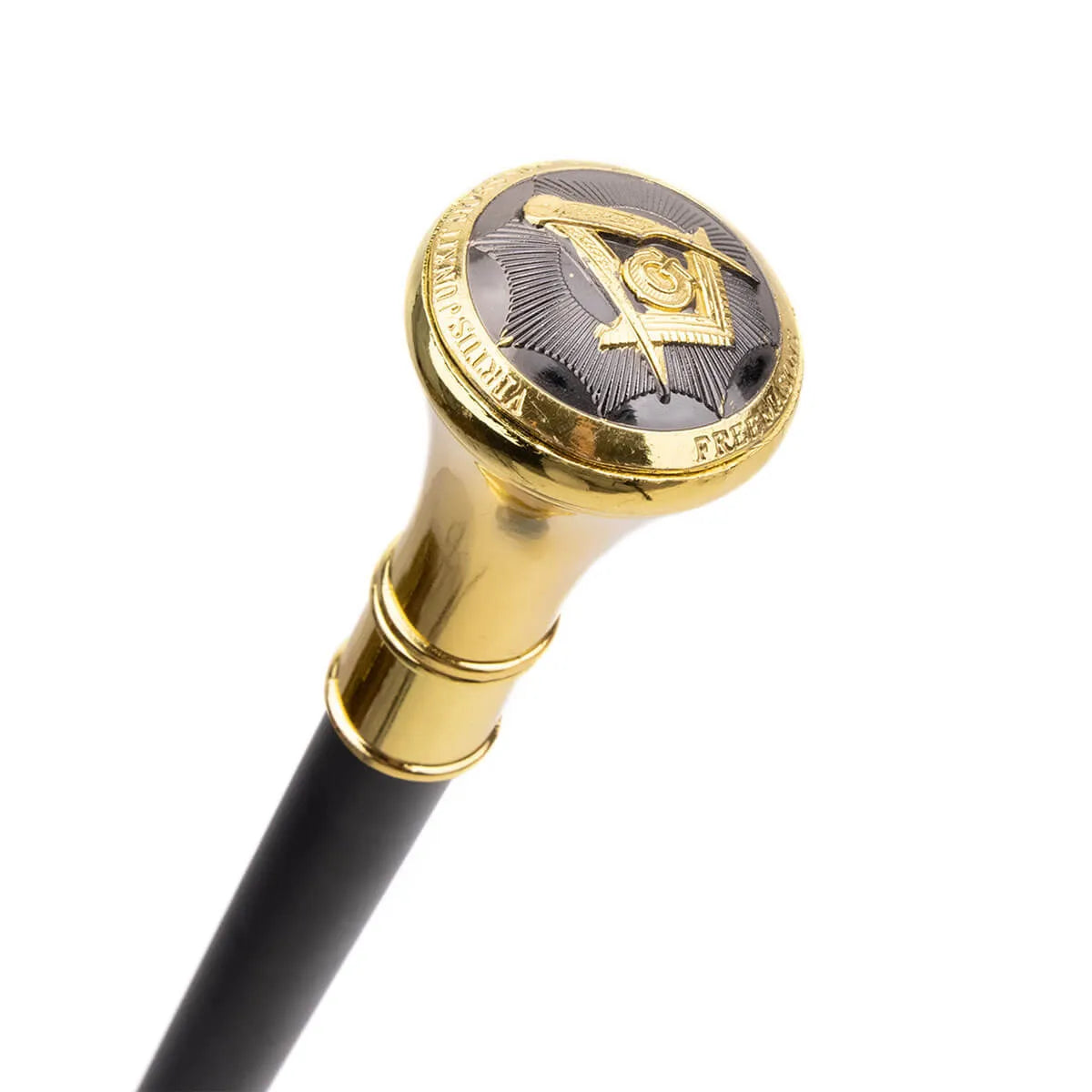 Freemasonry Gold Handle Luxury Walking Cane