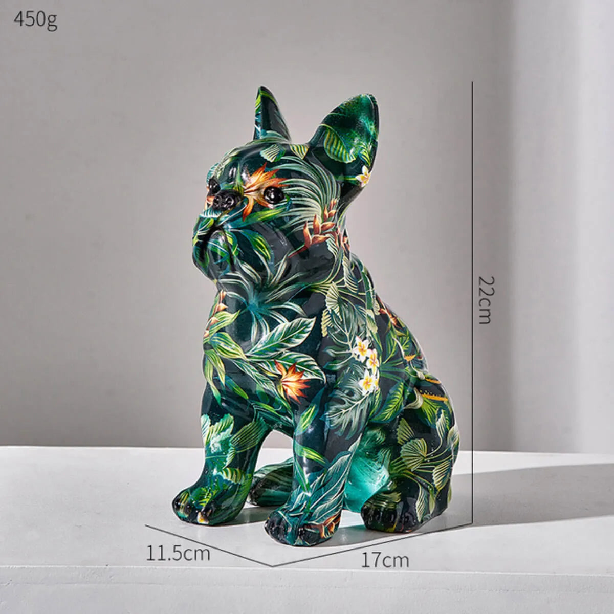 Frenchie Bulldog Colorful Art Modern Sculpture