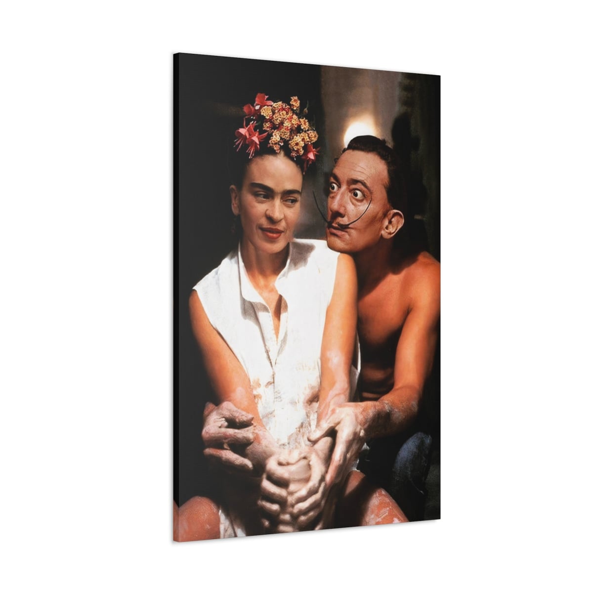 Frida Kahlo and Salvador Dali Canvas Gallery Wraps