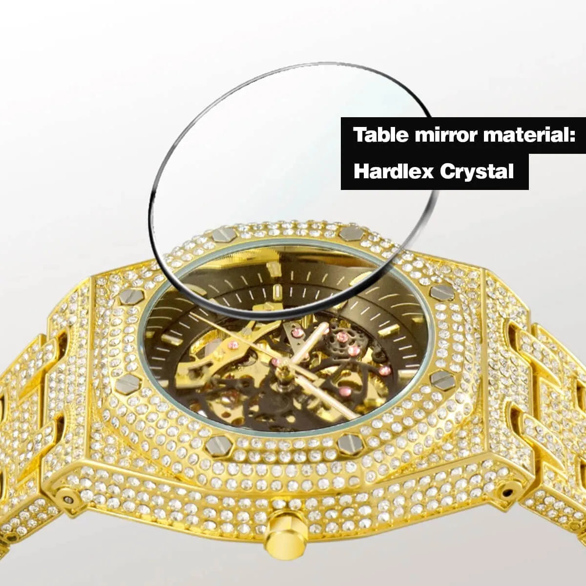 Full Diamond Waterproof Luxury Mechanical Watch