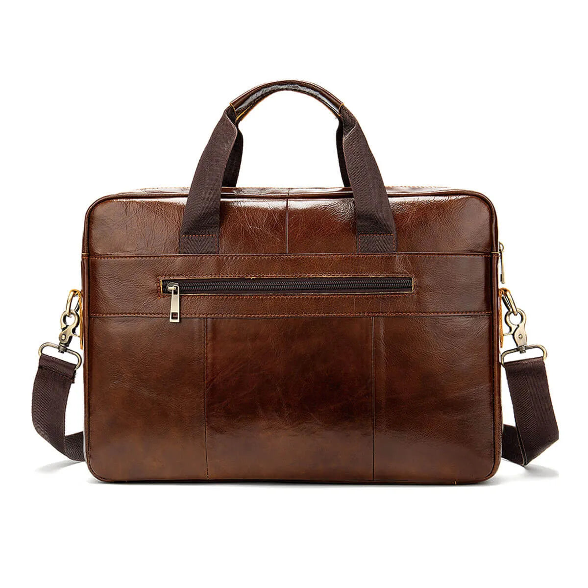 Genuine Leather Briefcase Premium Business Shoulder Bag