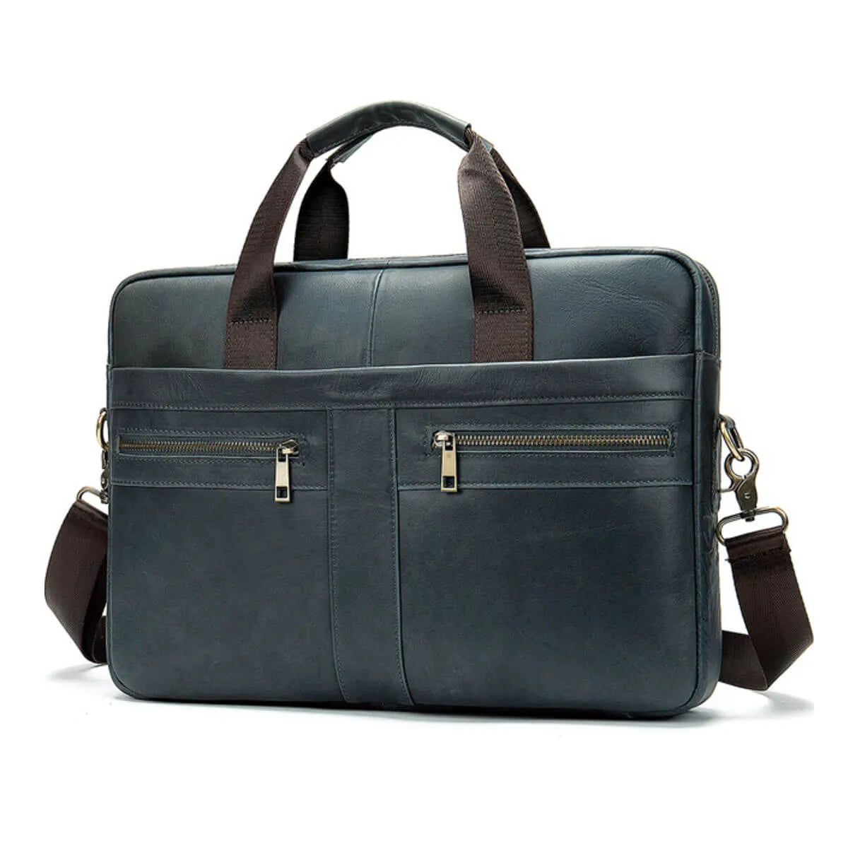 Genuine Leather Briefcase Premium Business Shoulder Bag