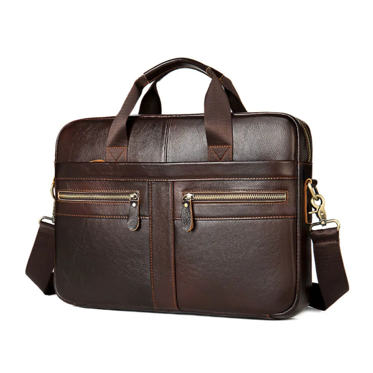 Genuine Leather Briefcase Premium Business Shoulder Bag