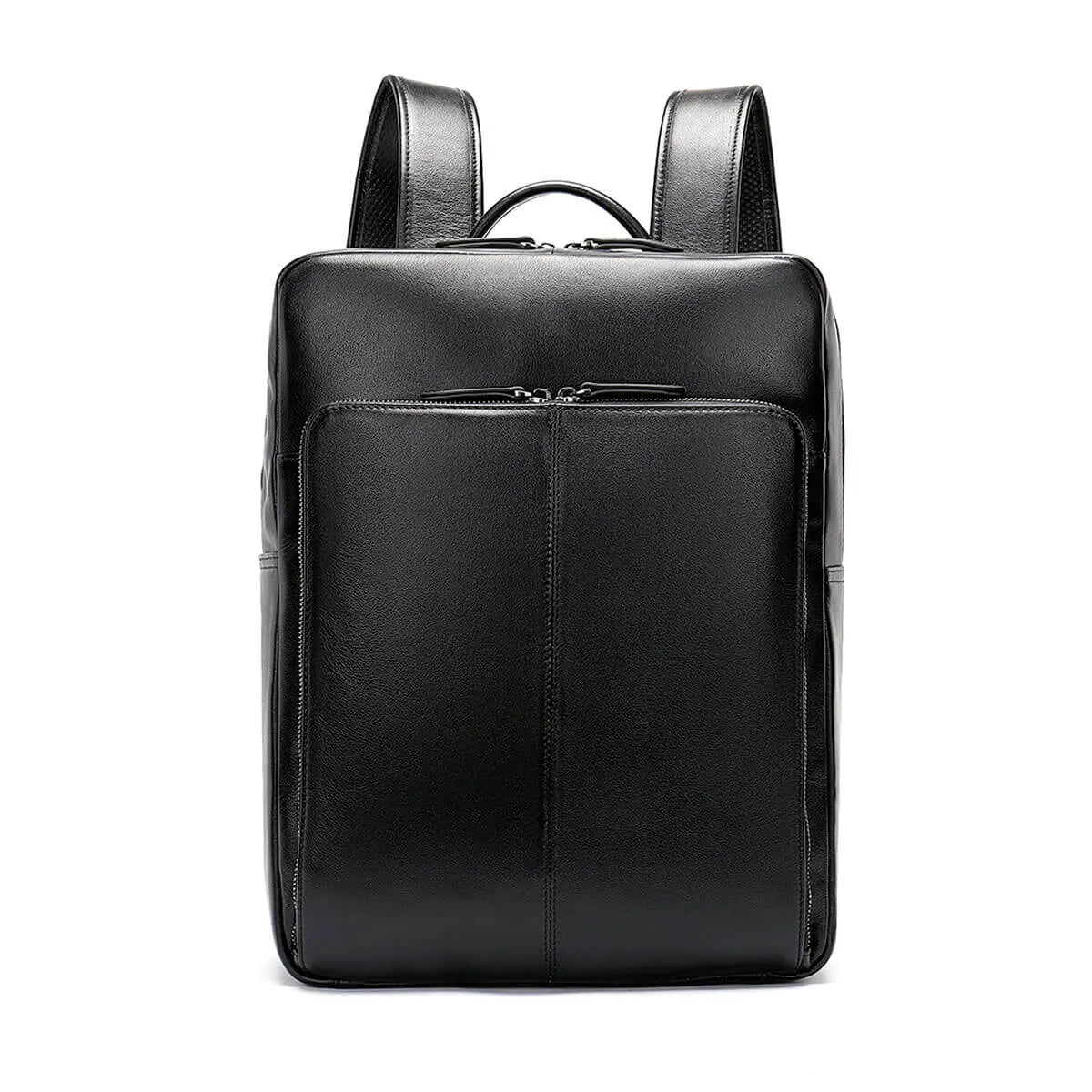 Genuine Leather Business Laptop Luxury Black Backpack