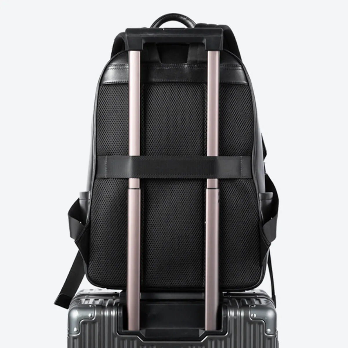 Genuine Leather Fashion Luxury Black Backpack