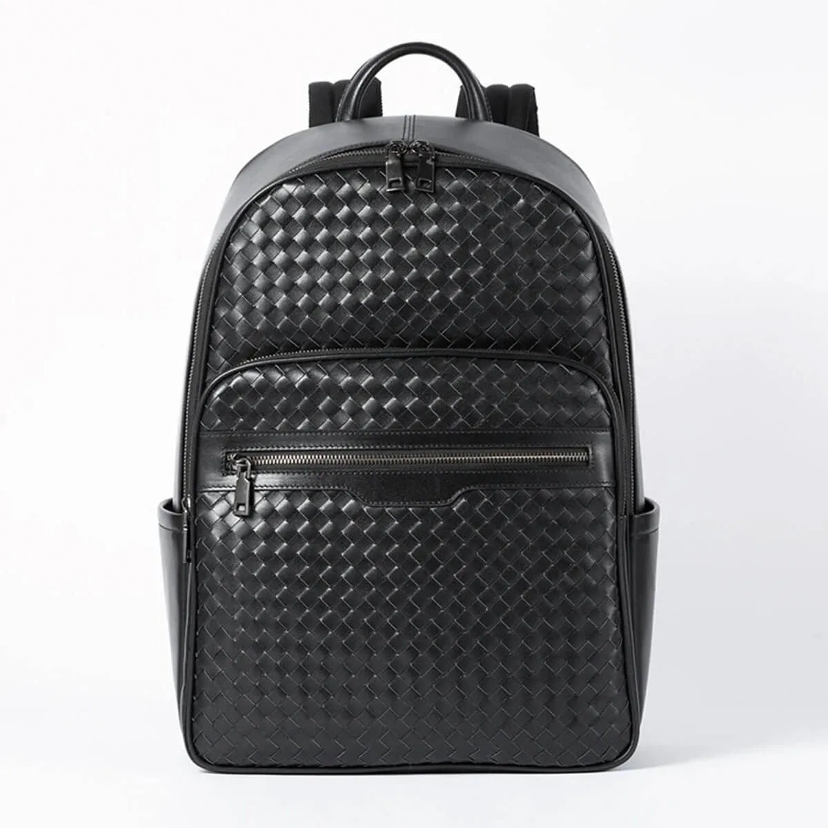 Genuine Leather Fashion Luxury Black Backpack