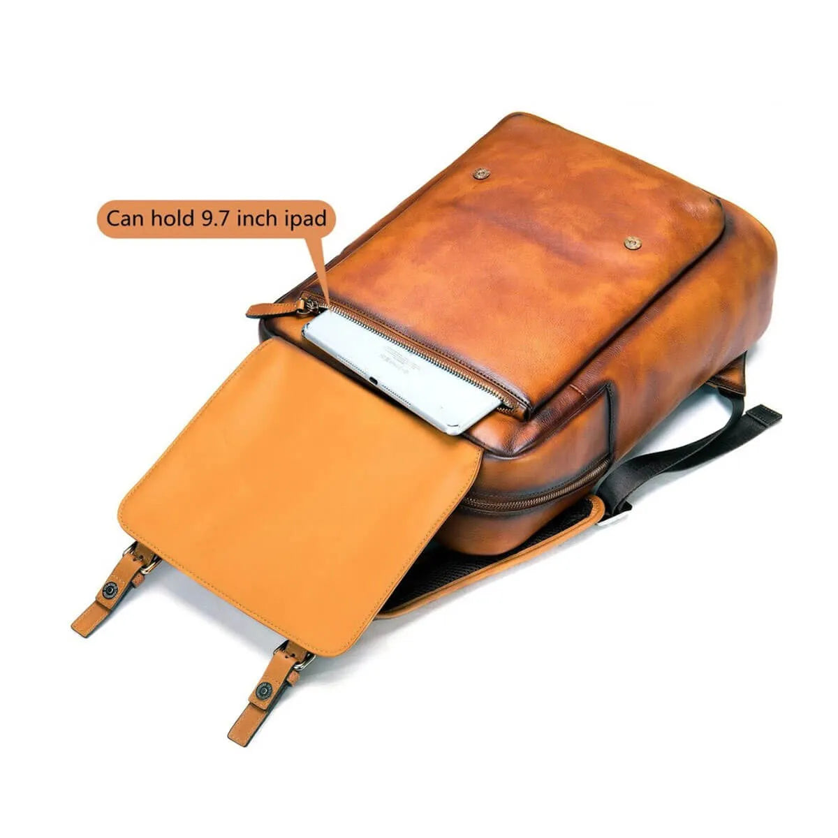 Genuine Leather High-Quality Cowhide Business Backpack